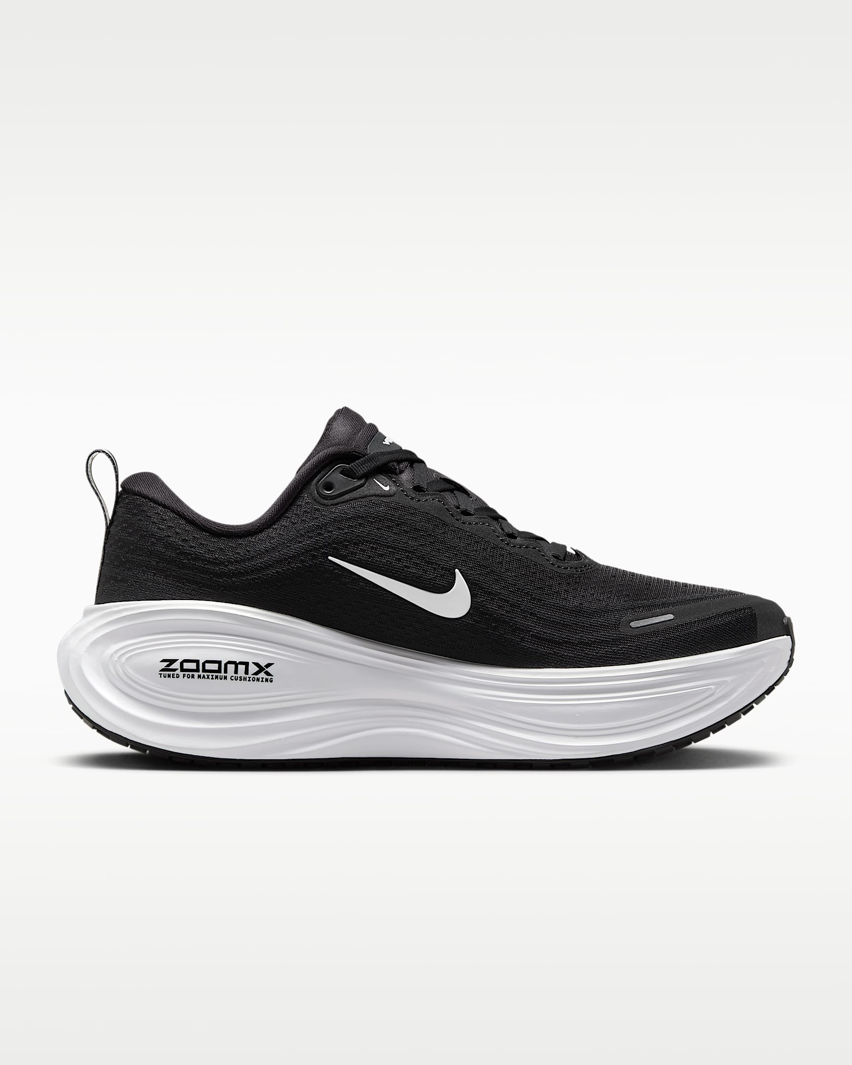 Tenis de correr en pavimento para mujer Nike Vomero Plus - Negro/Gris azulado/Gris oscuro metálico/Blanco