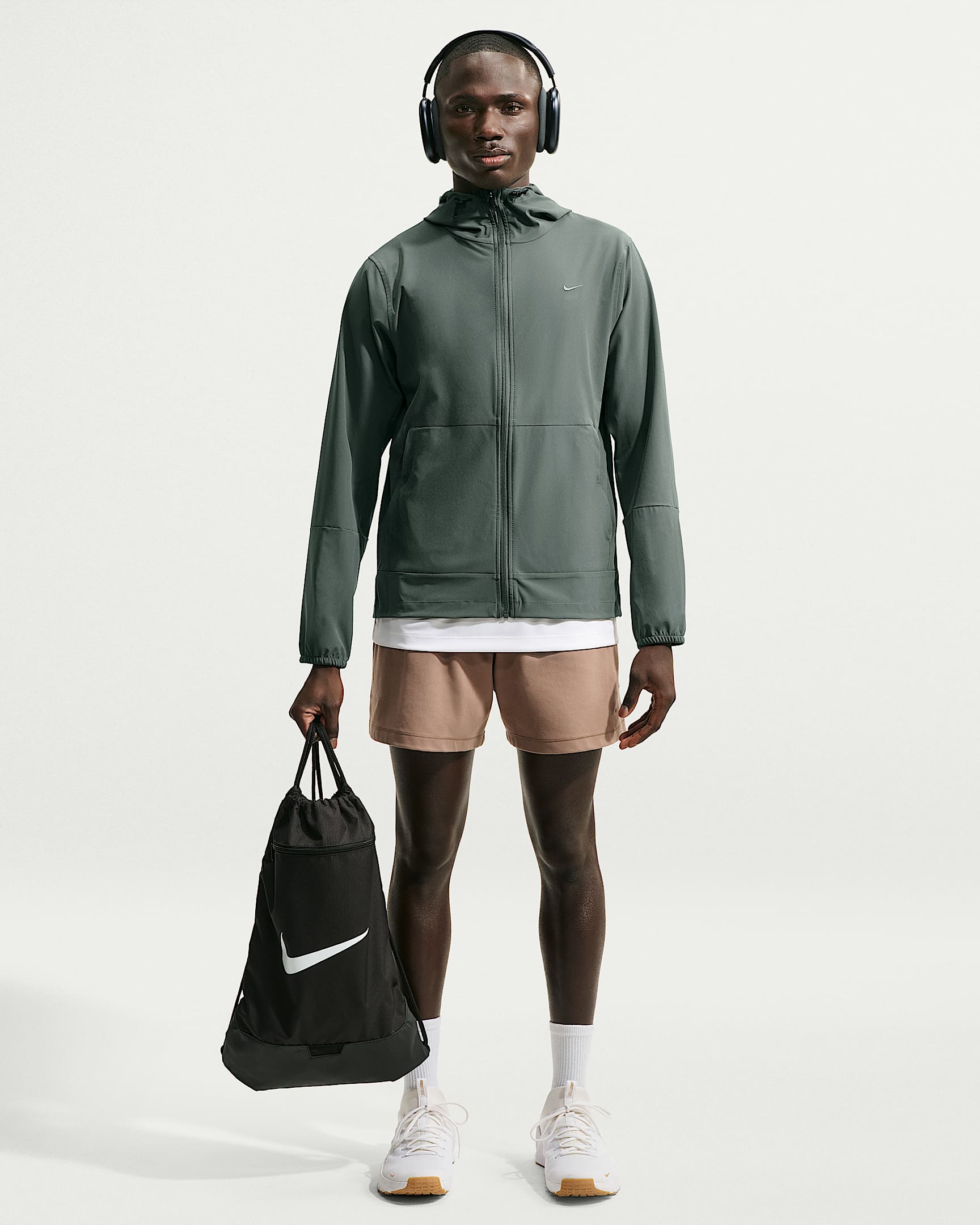 Nike Unlimited Men's Repel Hooded Versatile Jacket - Camo Green/Black/Camo Green