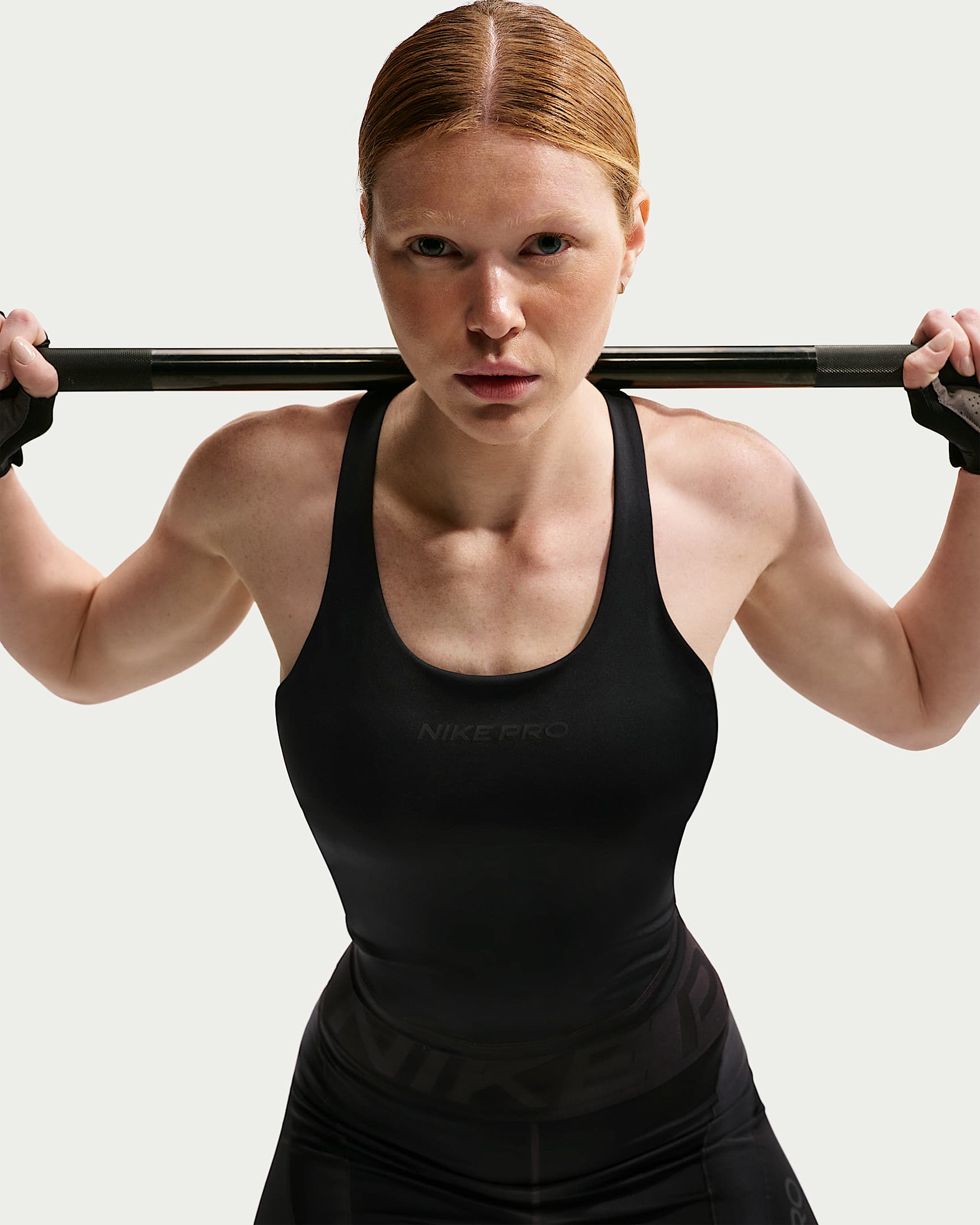 Nike Pro Sculpt Women's Medium-Support Padded Sports Bra Tank Top - Black/Black
