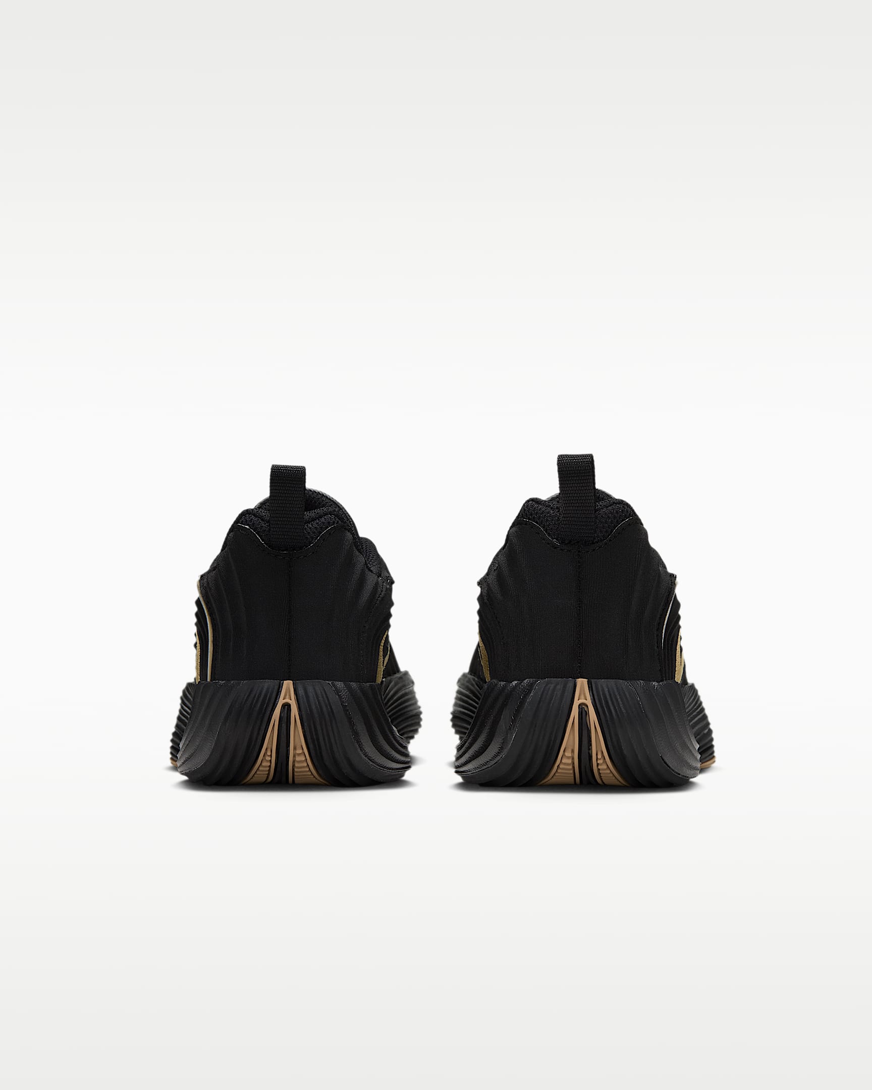 Tenis de básquetbol para niños de preescolar Giannis Immortality 5 - Negro/Marrón claro goma/Volt/Oro metalizado