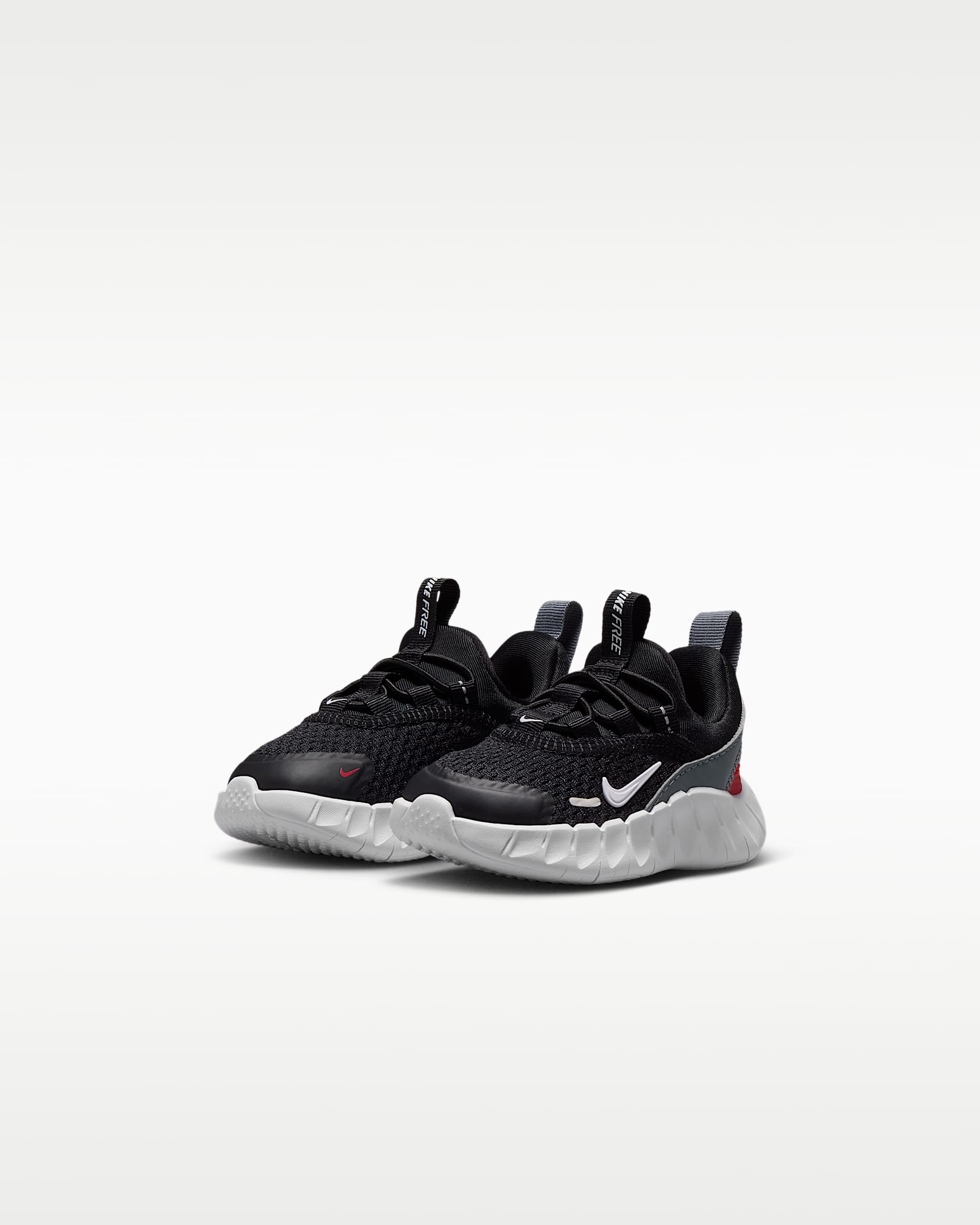 Nike Free Ride Schoenen voor baby's/peuters - Zwart/Cool Grey/University Red/Wit