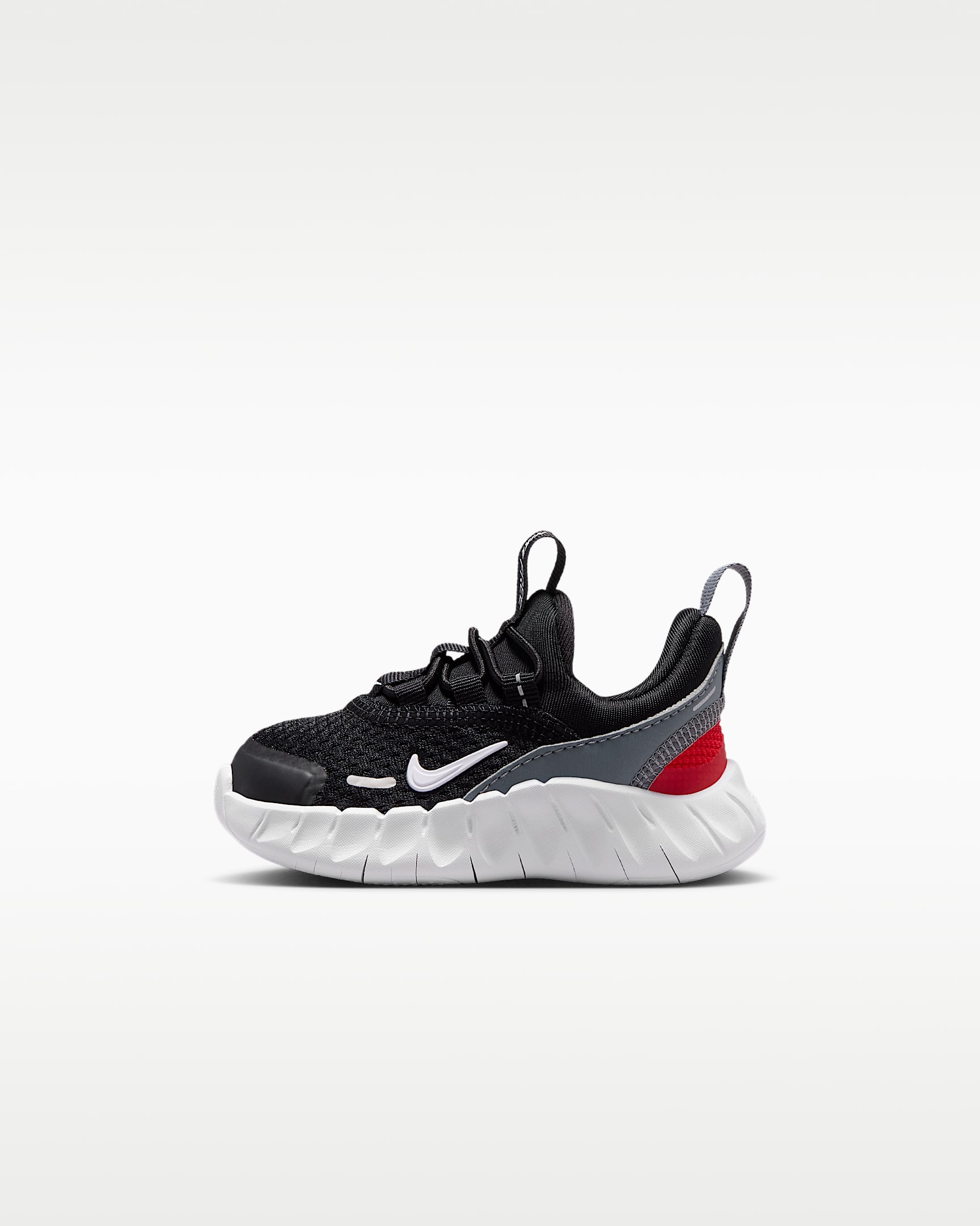 Nike Free Ride Schoenen voor baby's/peuters - Zwart/Cool Grey/University Red/Wit