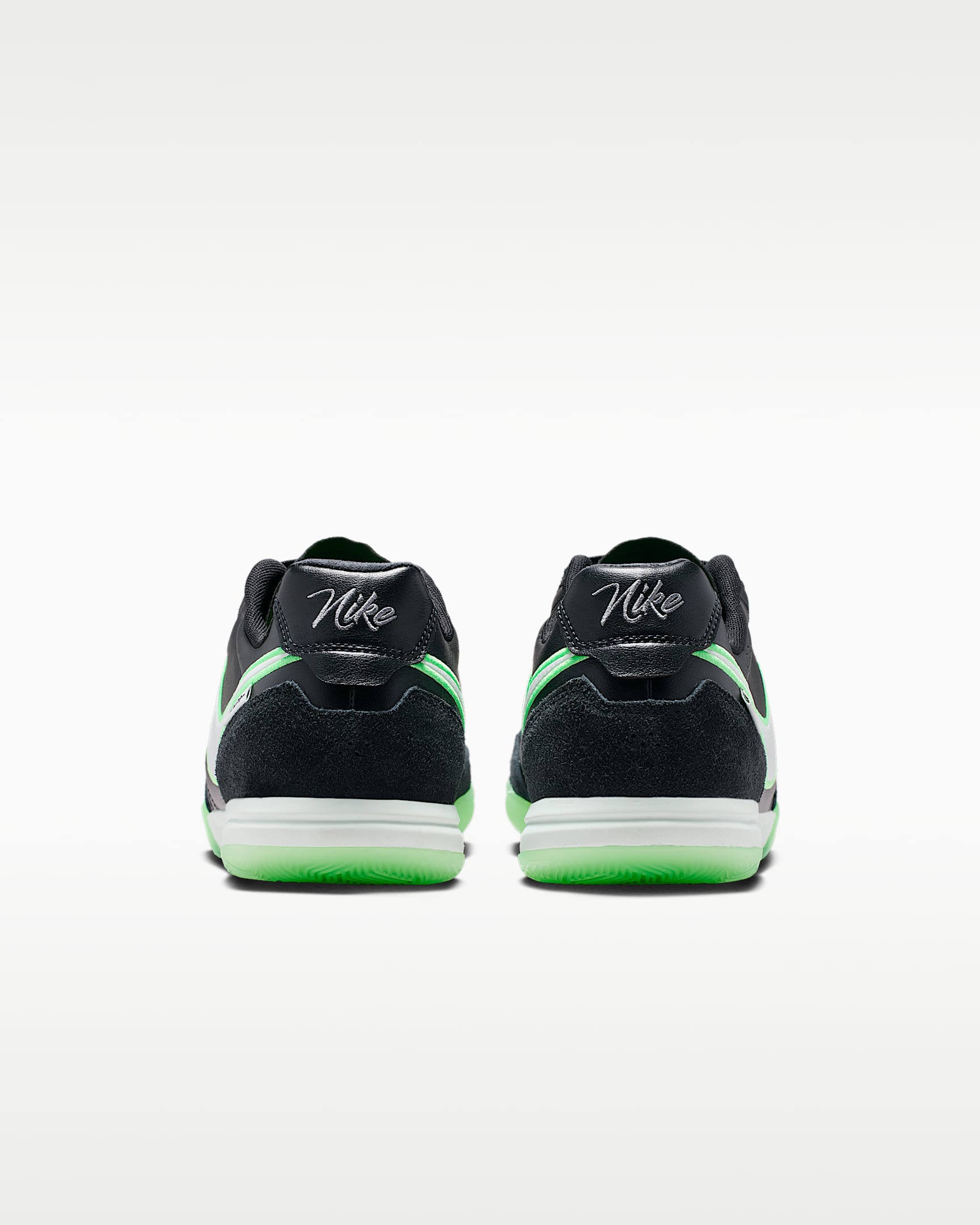 รองเท้าฟุตบอลไม่หุ้มข้อสำหรับสนามในร่ม/คอร์ท Nike Tiempo Streetgato - ดำ/ดำ/Illusion Green
