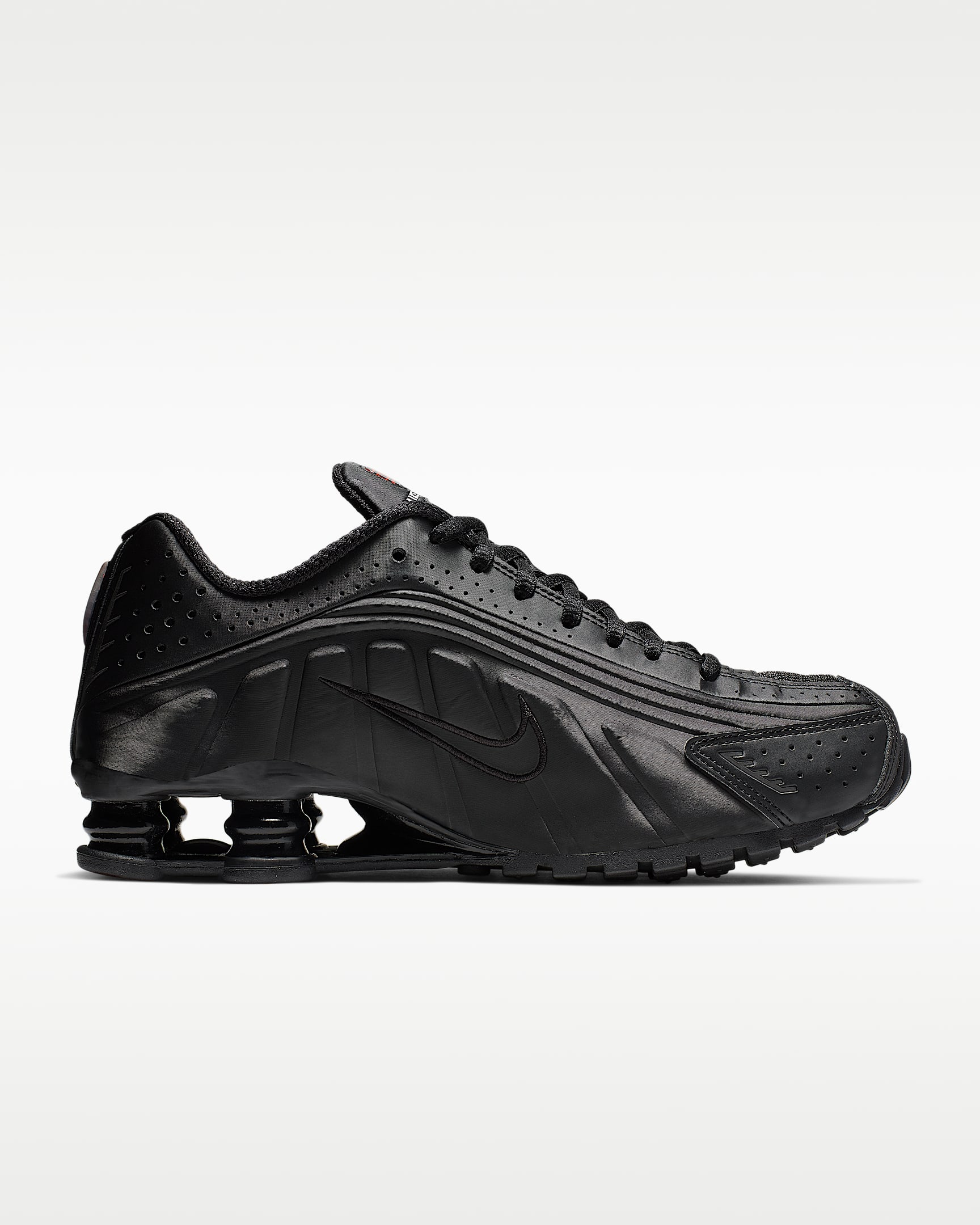 Nike Shox R4 Women's Shoes - Black/Black/Max Orange/Black