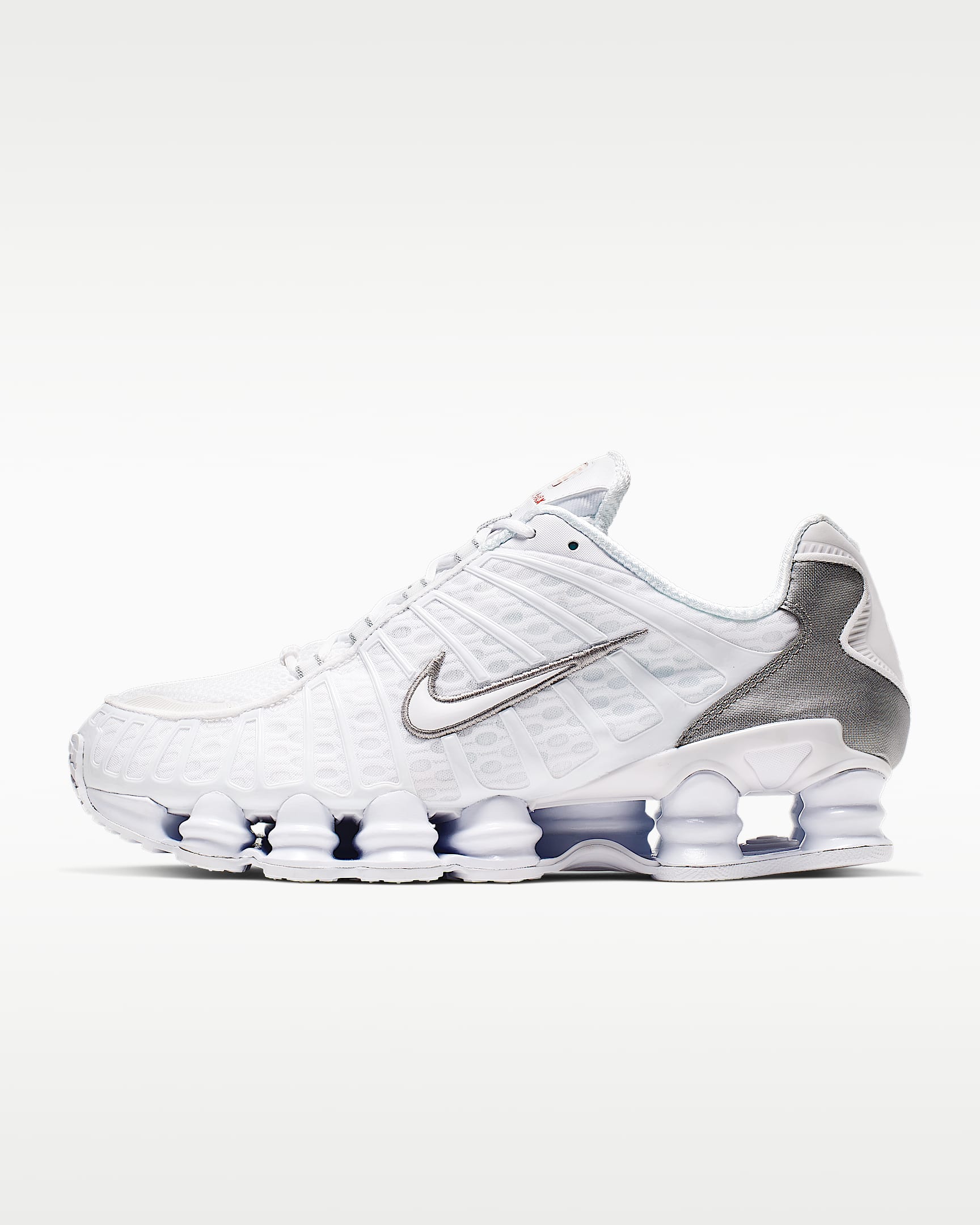 Nike Shox TL Men's Shoes - White/Metallic Silver/Max Orange/White