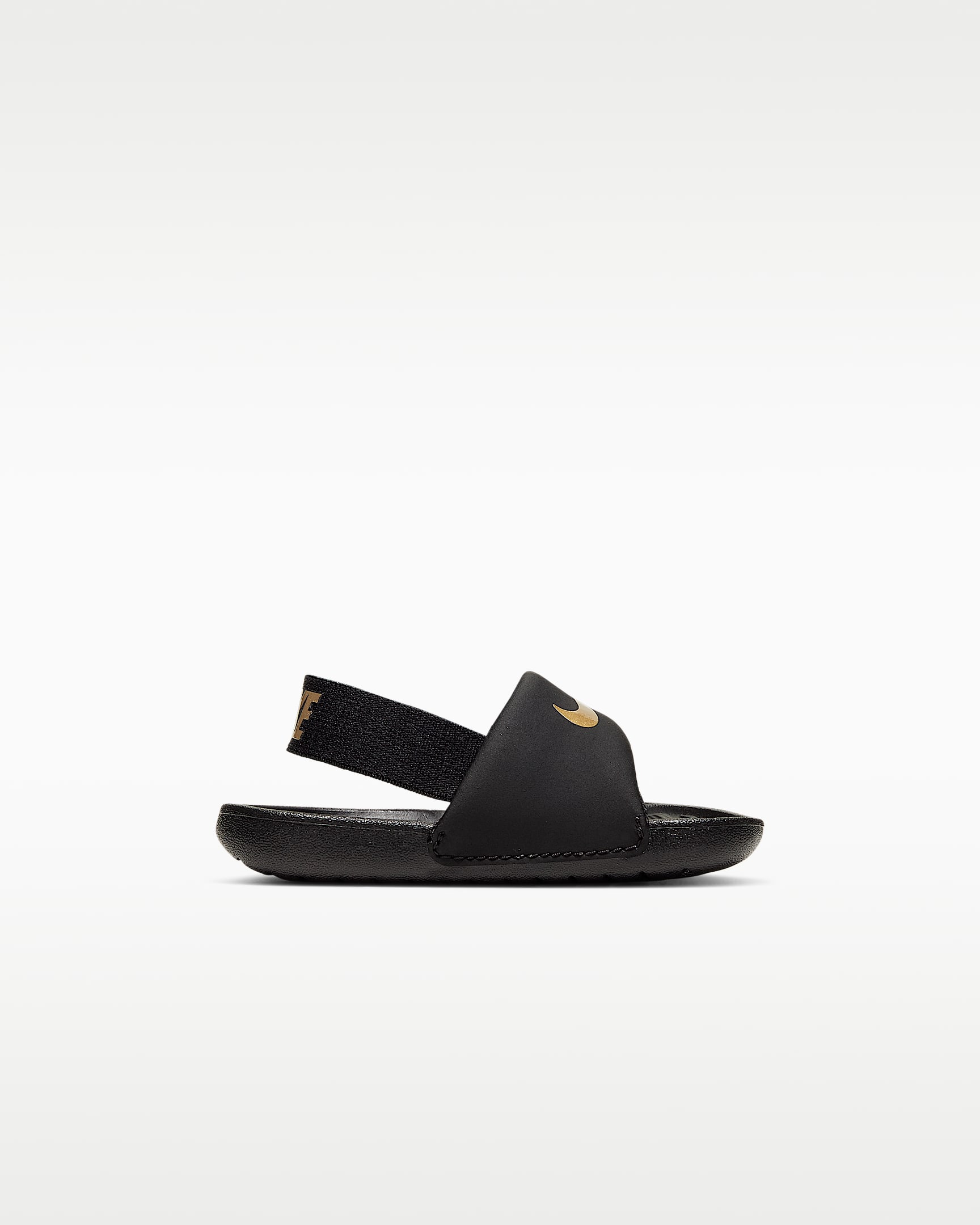 Nike Kawa papucs babáknak - Fekete/Metallic Gold