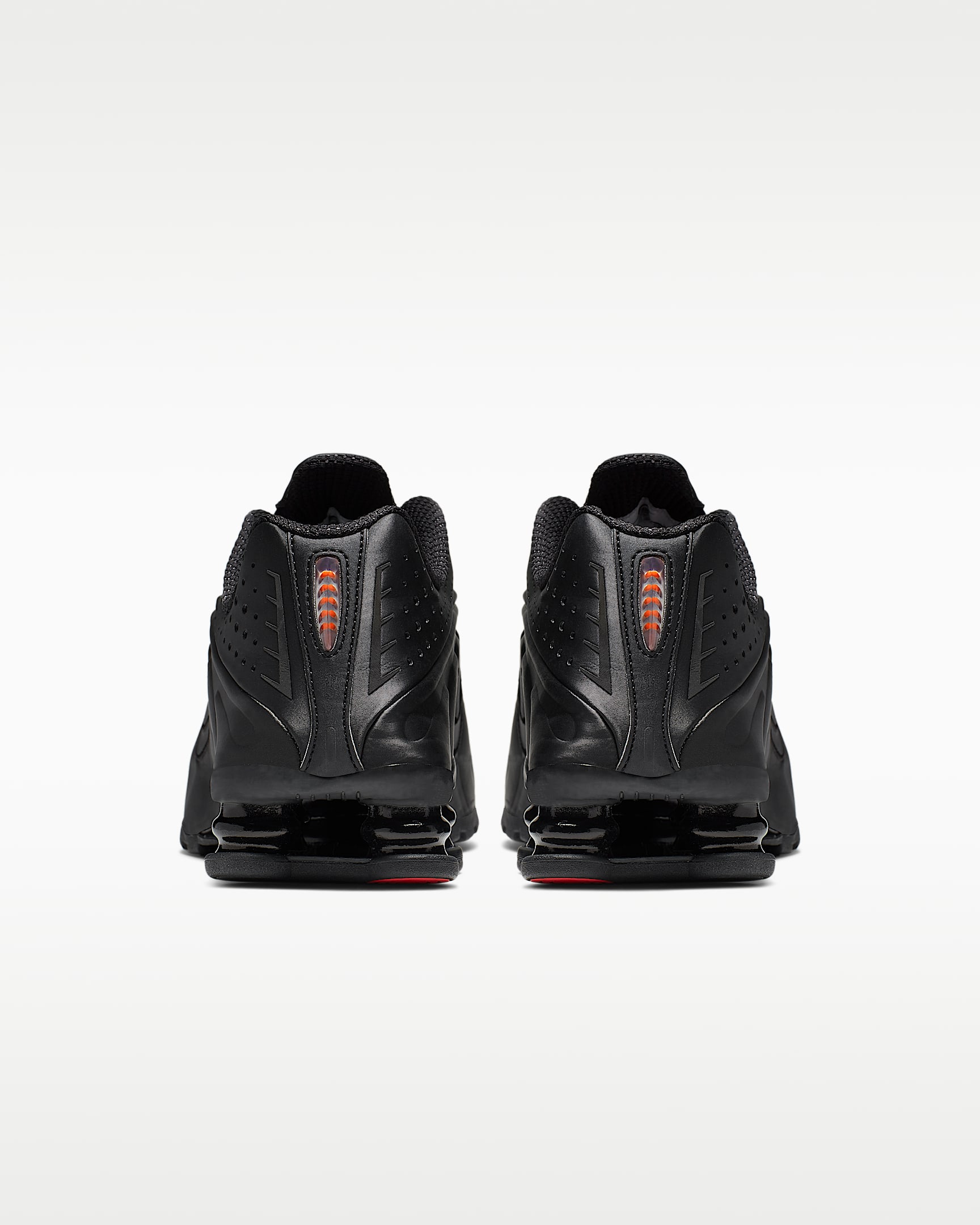 Nike Shox R4 Women's Shoes - Black/Black/Max Orange/Black