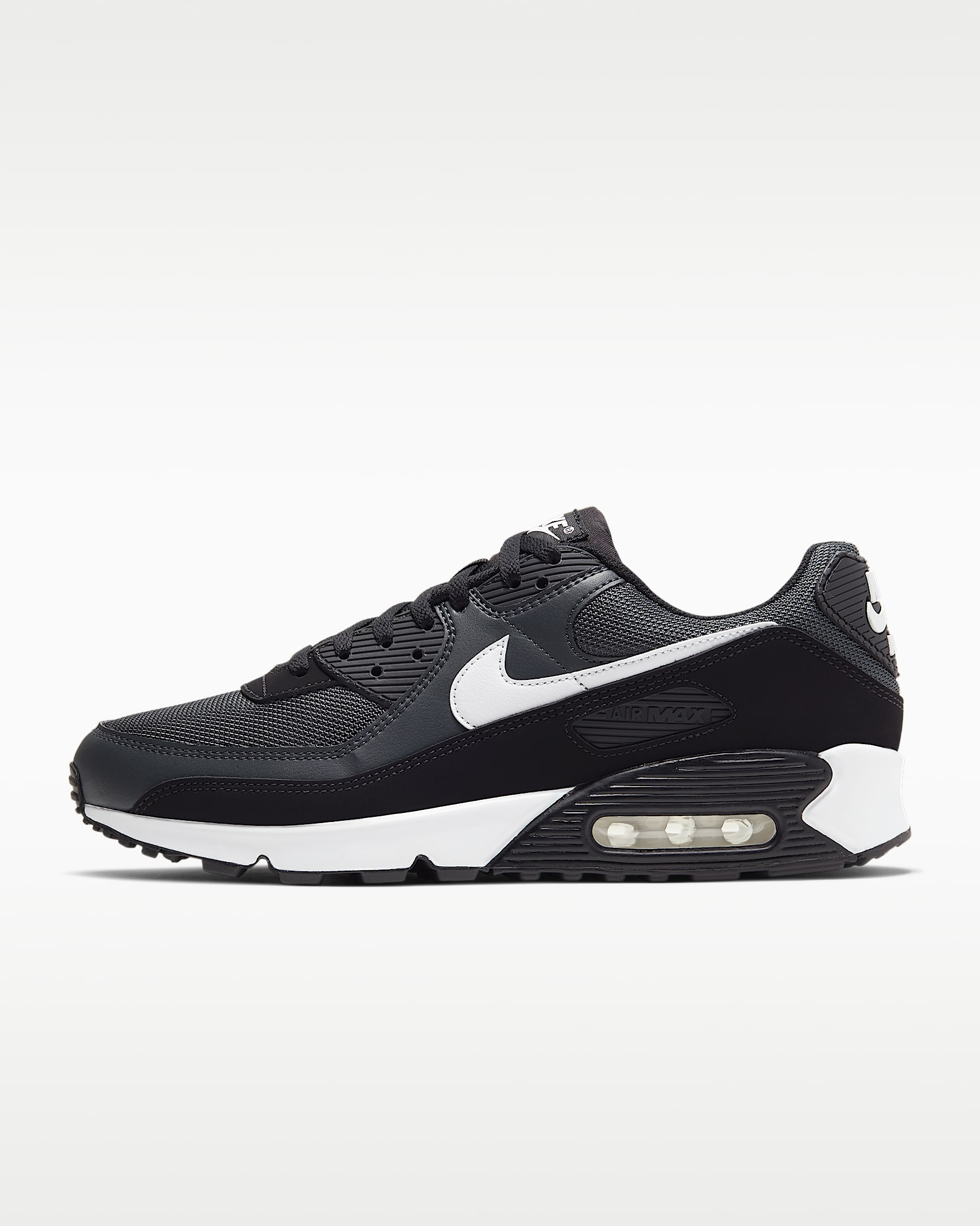 Sko Nike Air Max 90 för män - Iron Grey/Dark Smoke Grey/Svart/Vit
