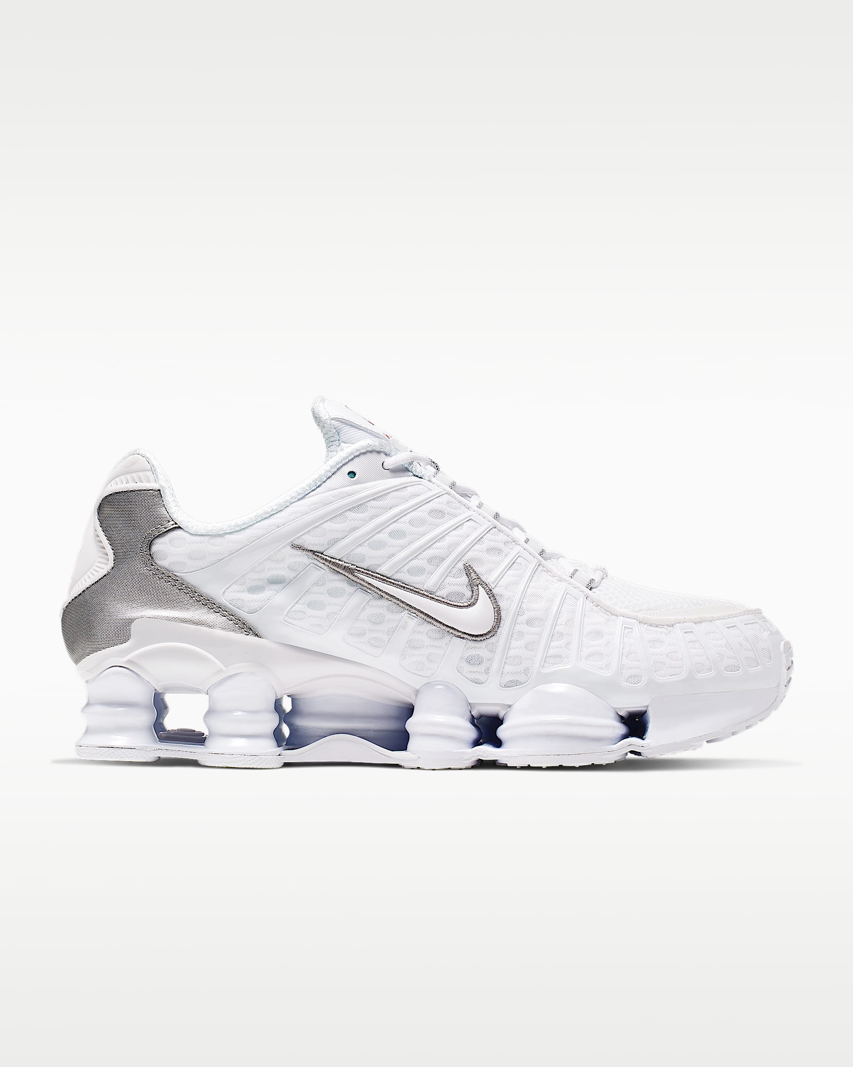Nike Shox TL Men's Shoes - White/Metallic Silver/Max Orange/White