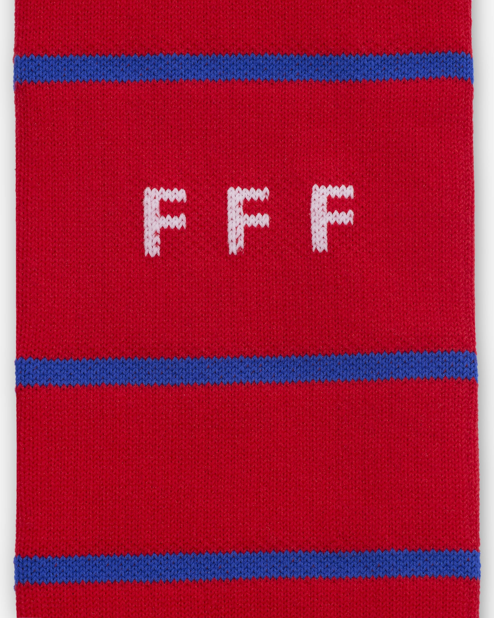 FFF Strike Home kniehohe Fußballsocken mit Nike Dri-FIT-Technologie - University Red/Bright Blue/Weiß