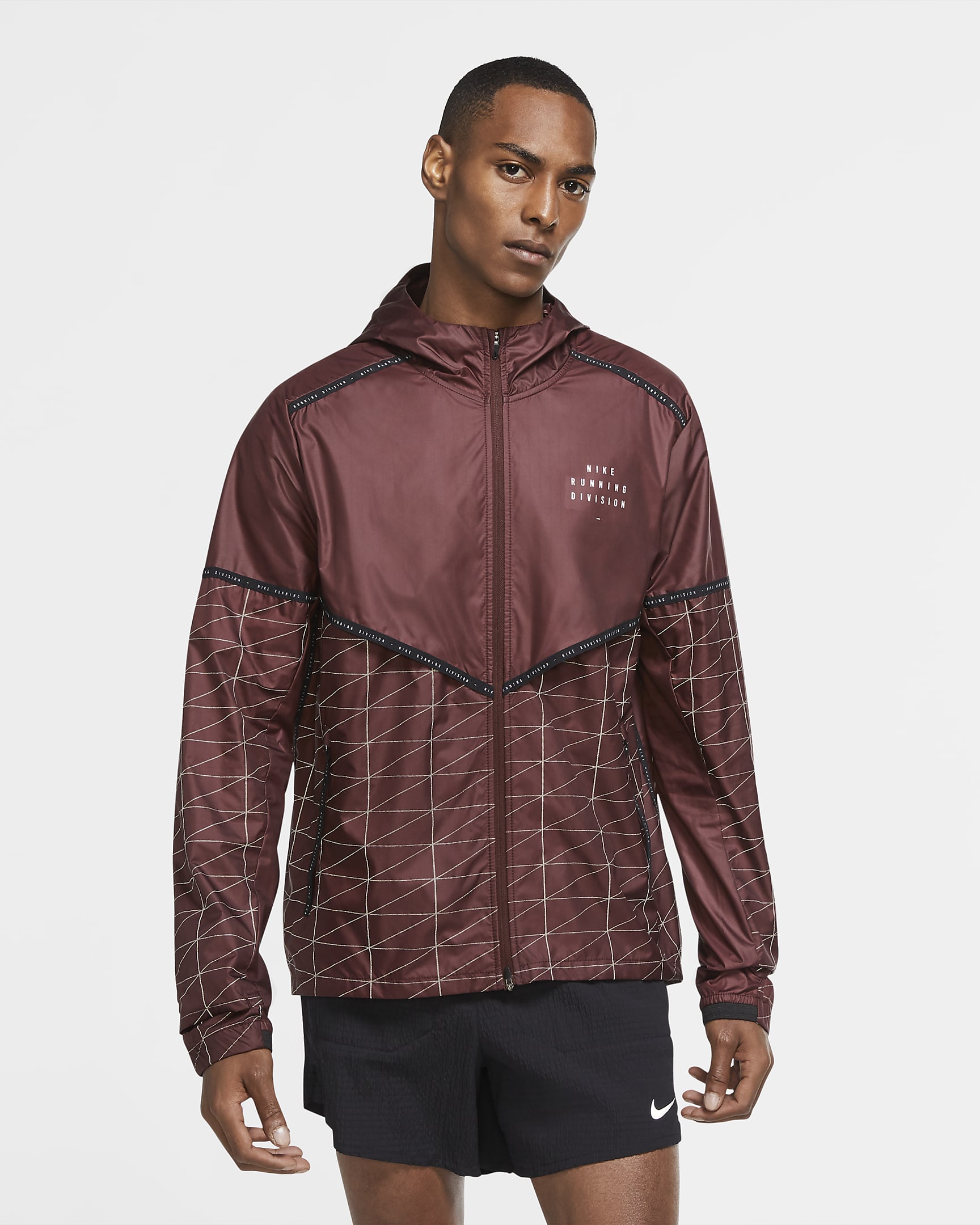 Nike Flash Run Division Men's Running Jacket - Mystic Dates/Black