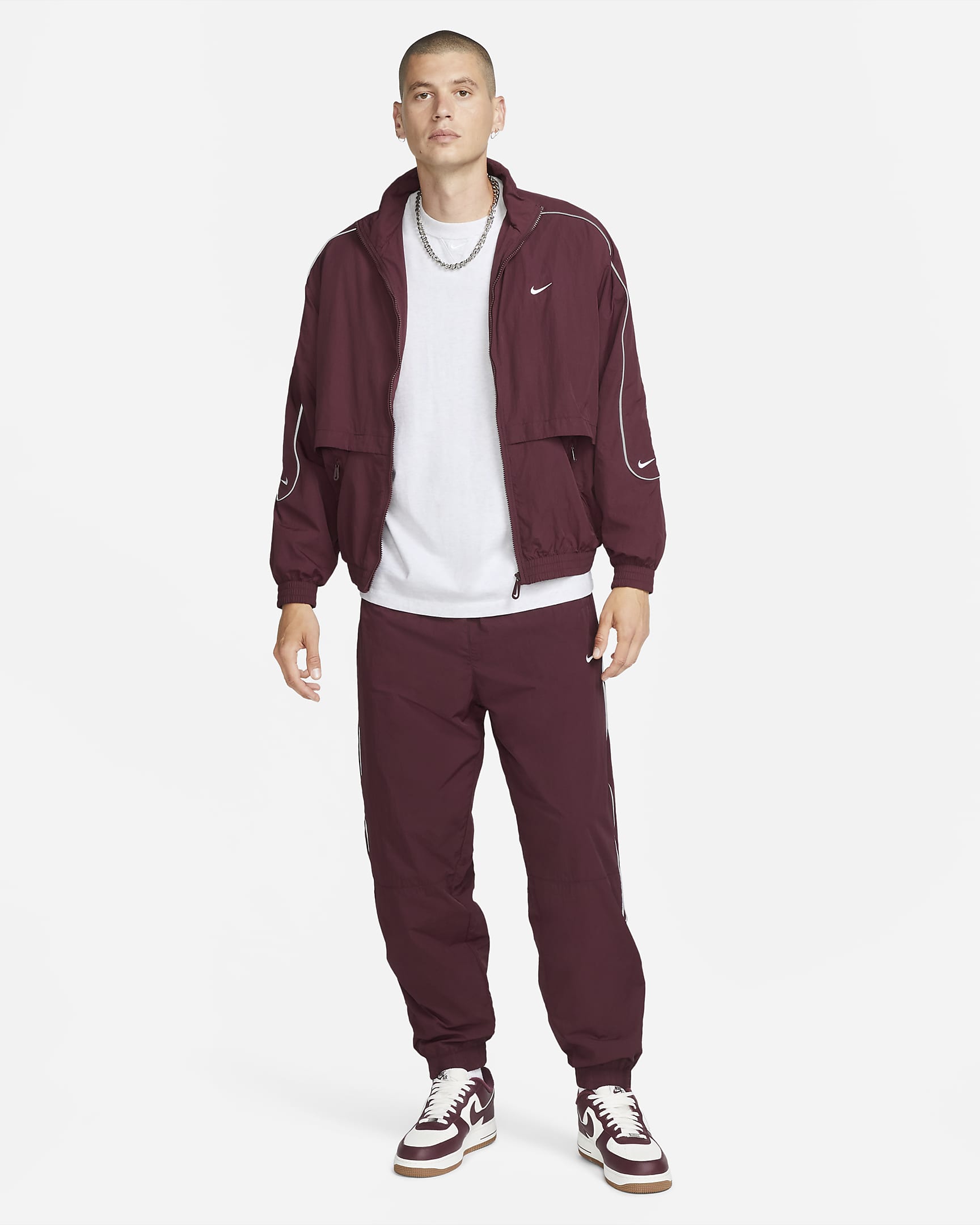 Nike Sportswear Solo Swoosh Men S Woven Tracksuit Jacket Nike Ca