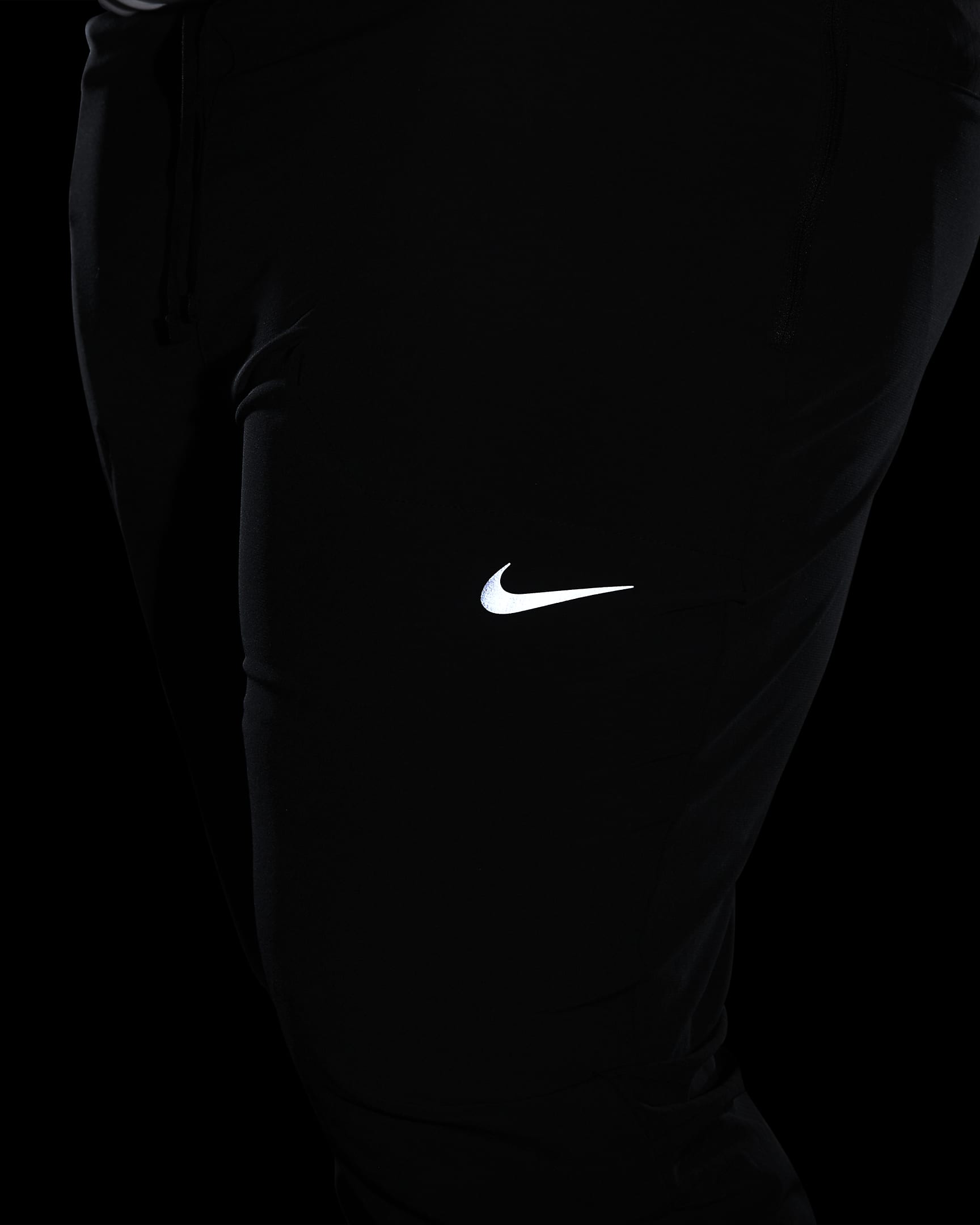 Męskie spodnie do biegania z tkaniny Nike Dri-FIT Phenom - Czerń