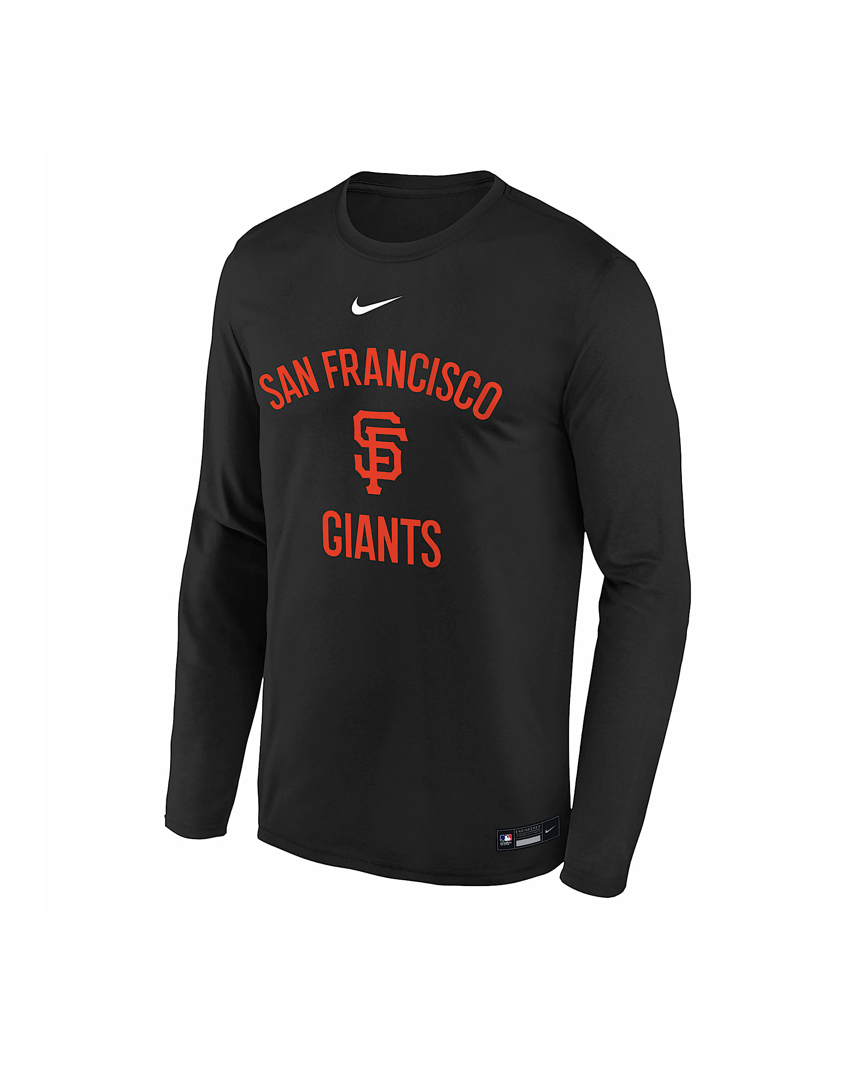 San Francisco Giants Authentic Collection Team Issue Legend Big Kids' Nike Dri-FIT MLB T-Shirt - Black