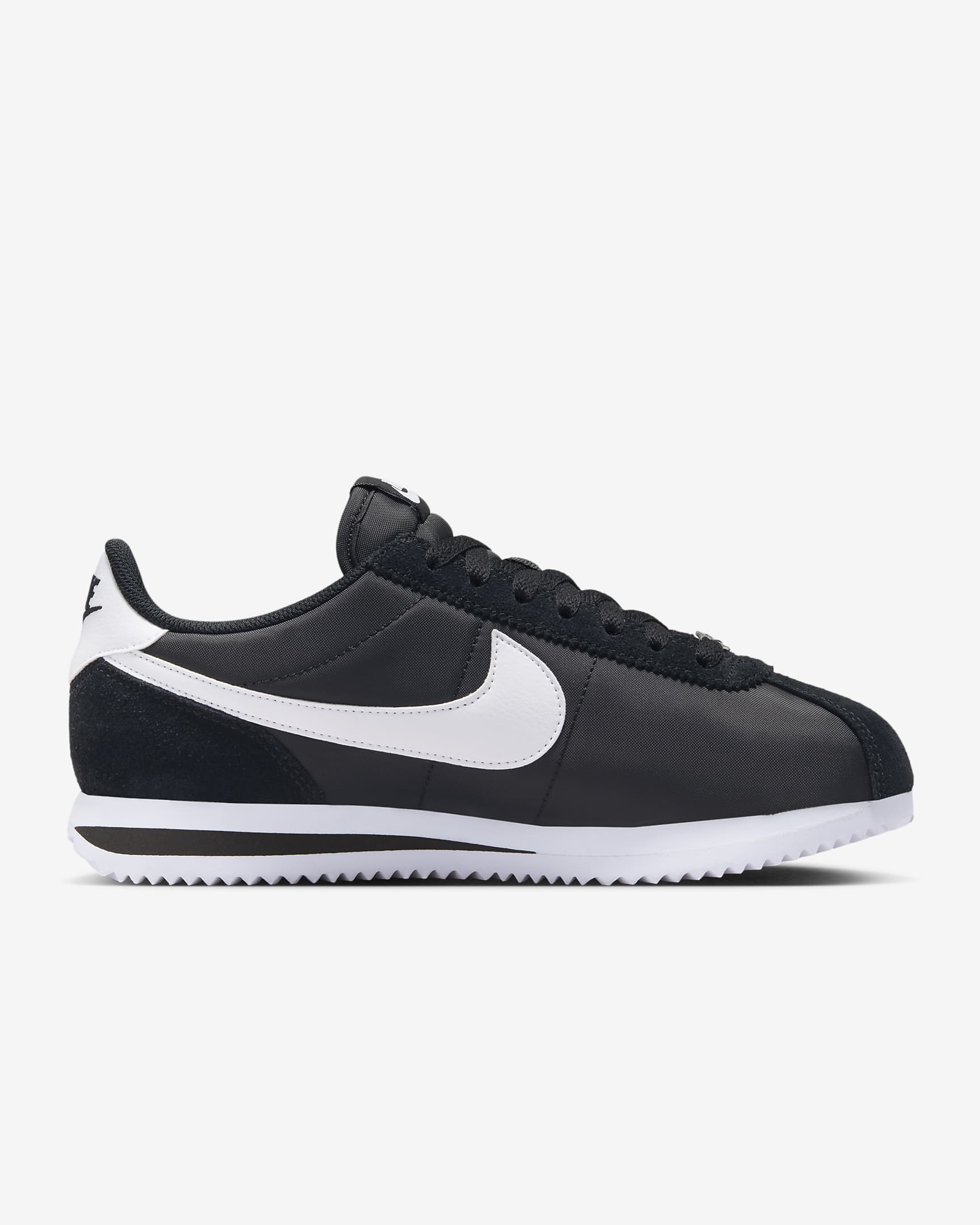 Chaussure Nike Cortez Textile pour femme - Noir/Blanc