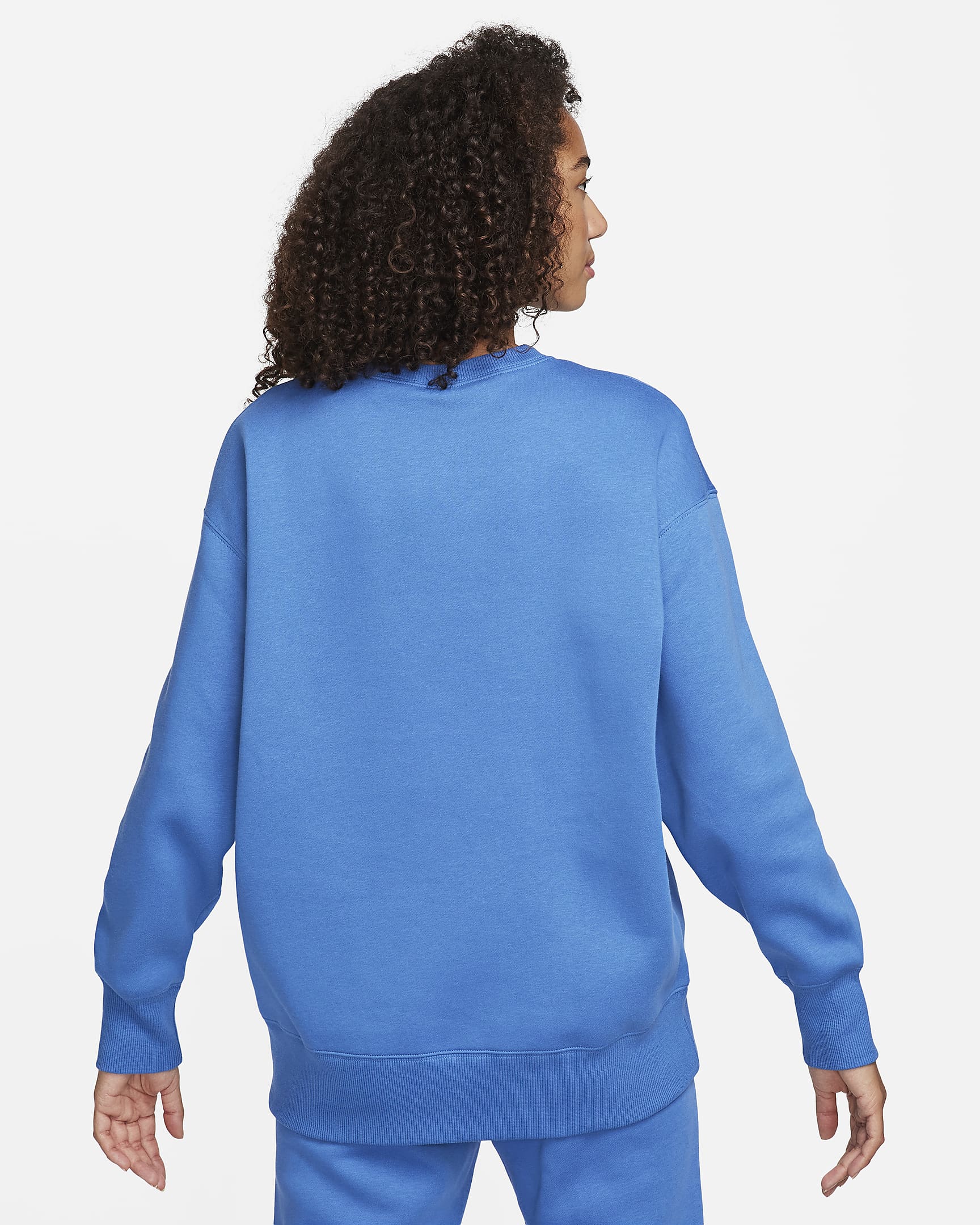 Sweat oversize à col ras-du-cou Nike Sportswear Phoenix Fleece pour Femme - Star Blue/Sail