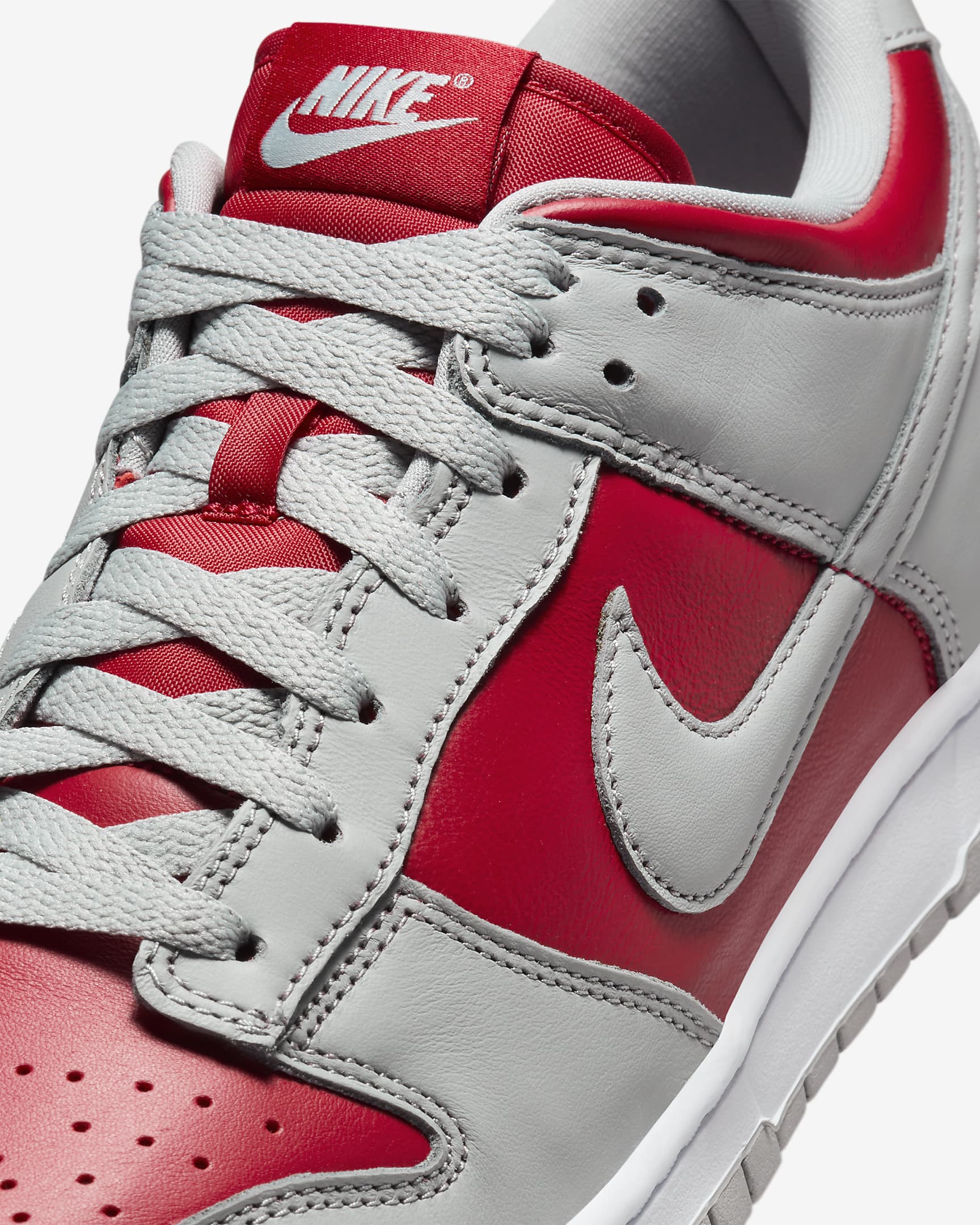 Nike Dunk Low Men's Shoes - Varsity Red/White/Silver