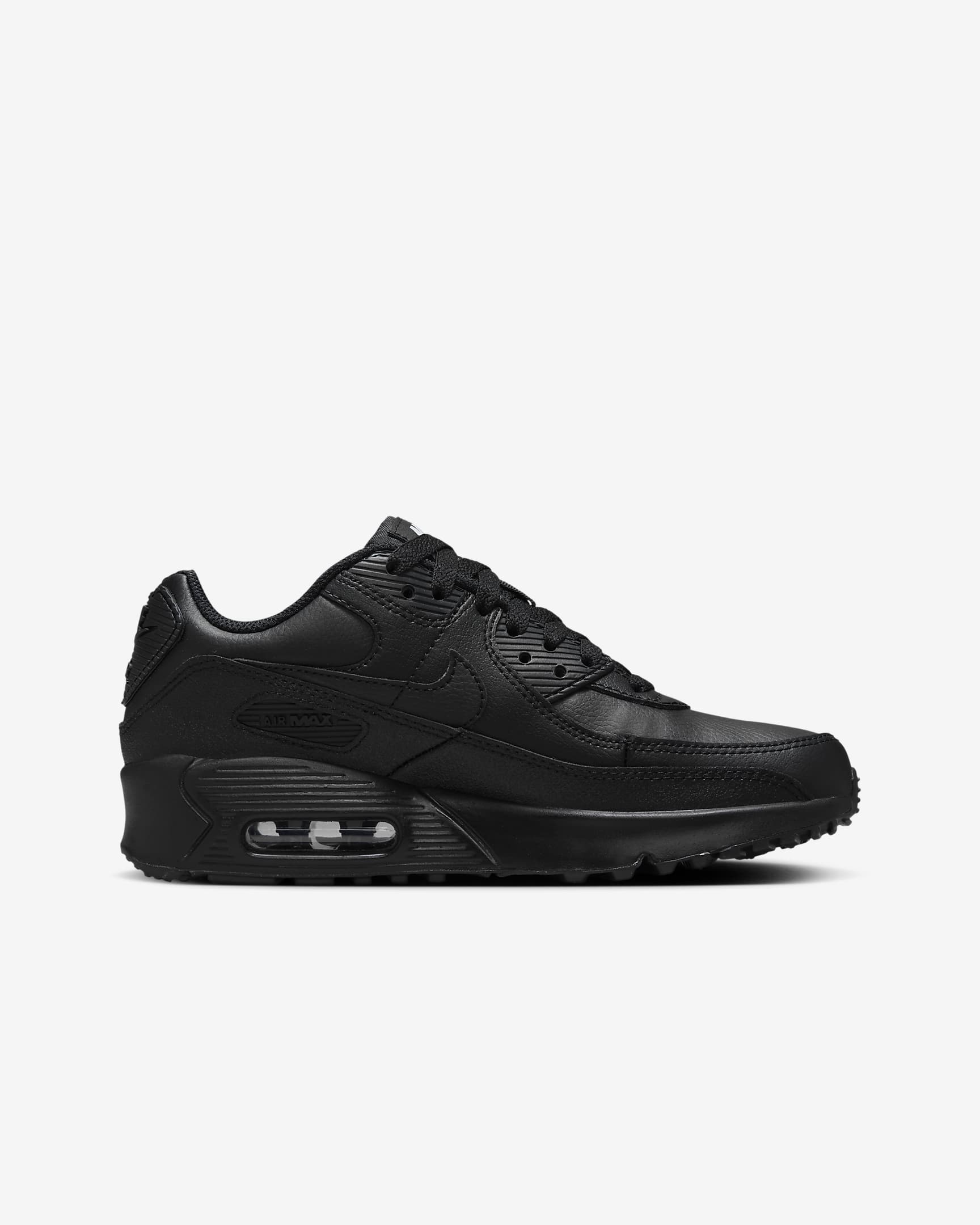 Nike Air Max 90-sko til større børn - sort/sort/hvid/sort