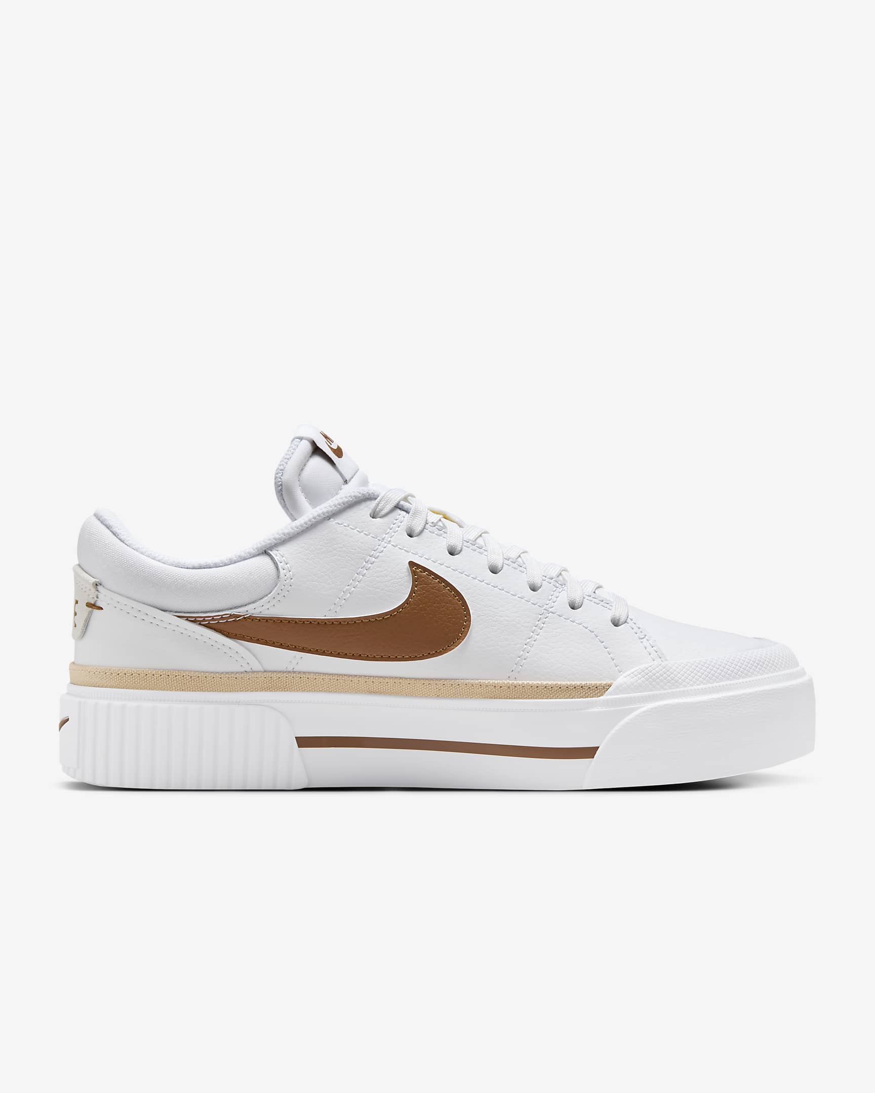 Scarpa Nike Court Legacy Lift – Donna - Bianco/Sanddrift/Light British Tan