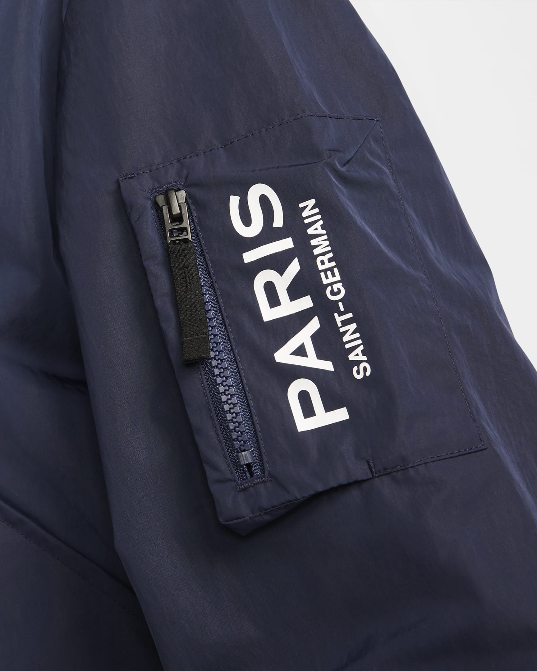 Paris Saint-Germain Men's Unlined Bomber Jacket - Midnight Navy/Midnight Navy/White