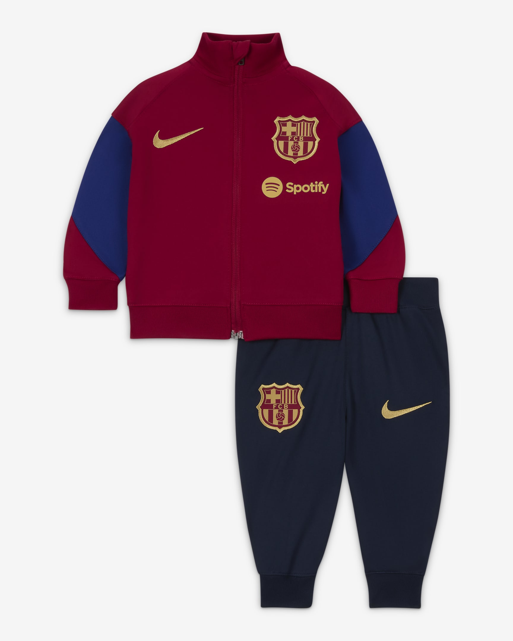 F.C. Barcelona Strike Baby Nike Football Tracksuit - Noble Red/Deep Royal Blue/Obsidian/Club Gold