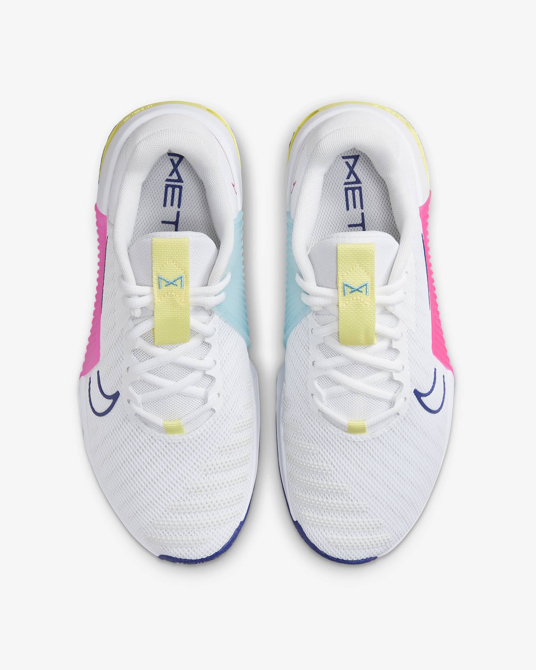 Nike Metcon 9 Women's Workout Shoes - White/Deep Royal Blue/Fierce Pink/White