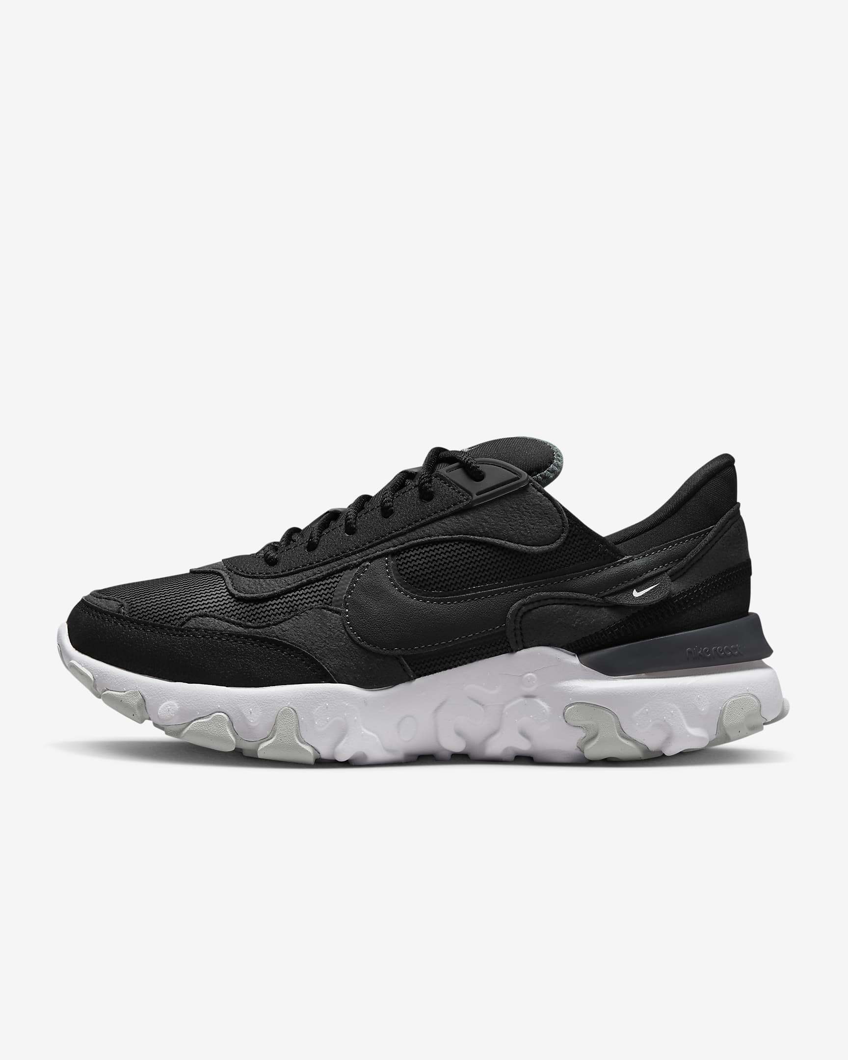 Nike React Revision damesko - Svart/Hvit/Pure Platinum/Anthracite