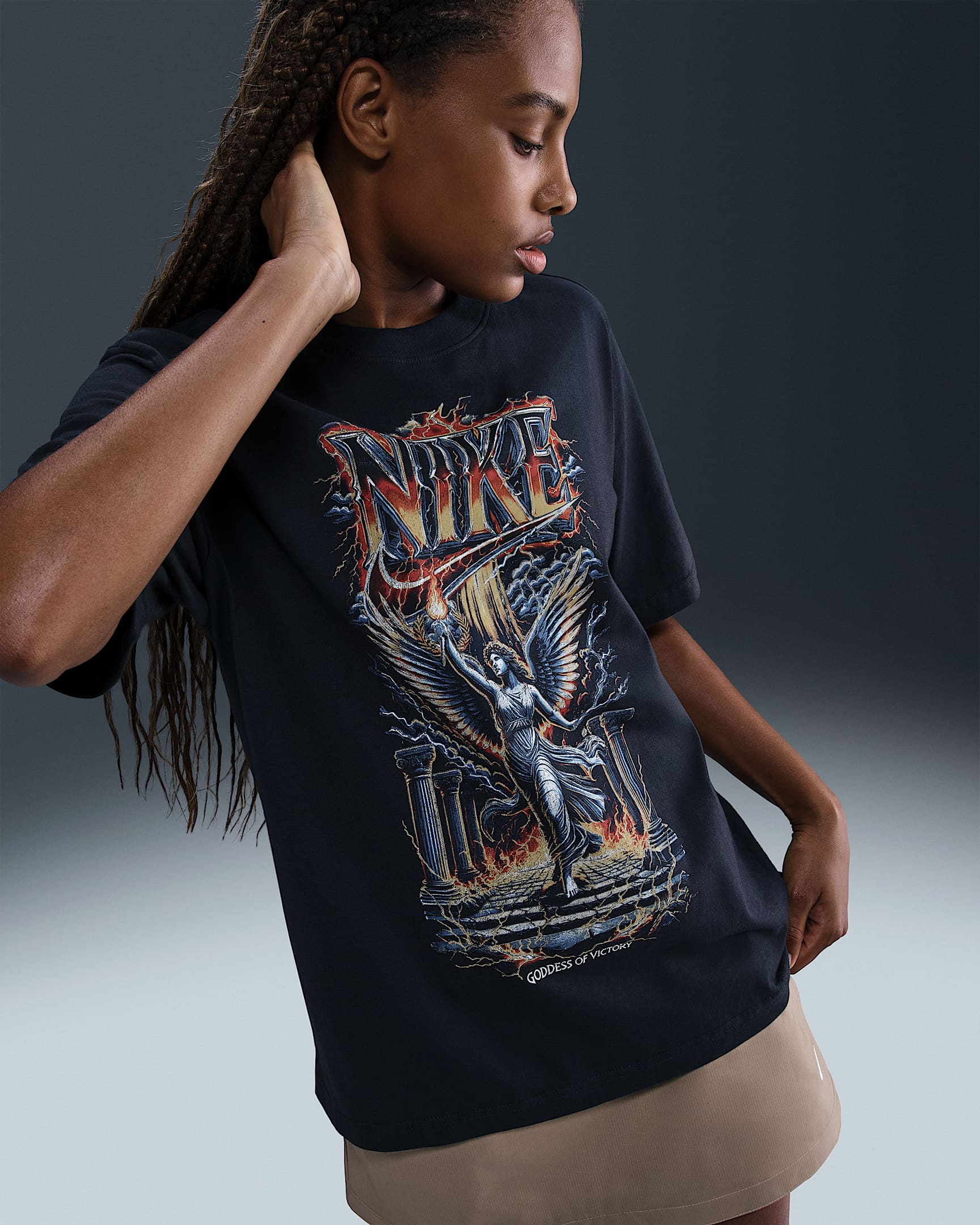 Nike Sportswear Women's Loose T-Shirt - Off Noir
