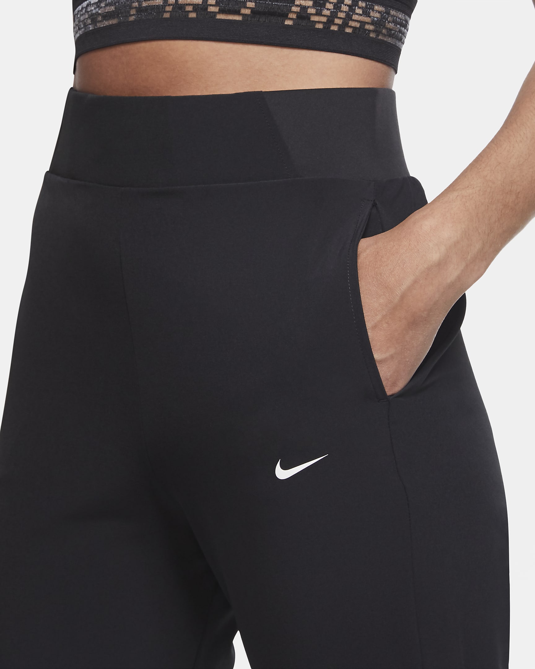 Nike Dri Fit Bliss Victory Womens Mid Rise Training Trousers Nike Id 3940