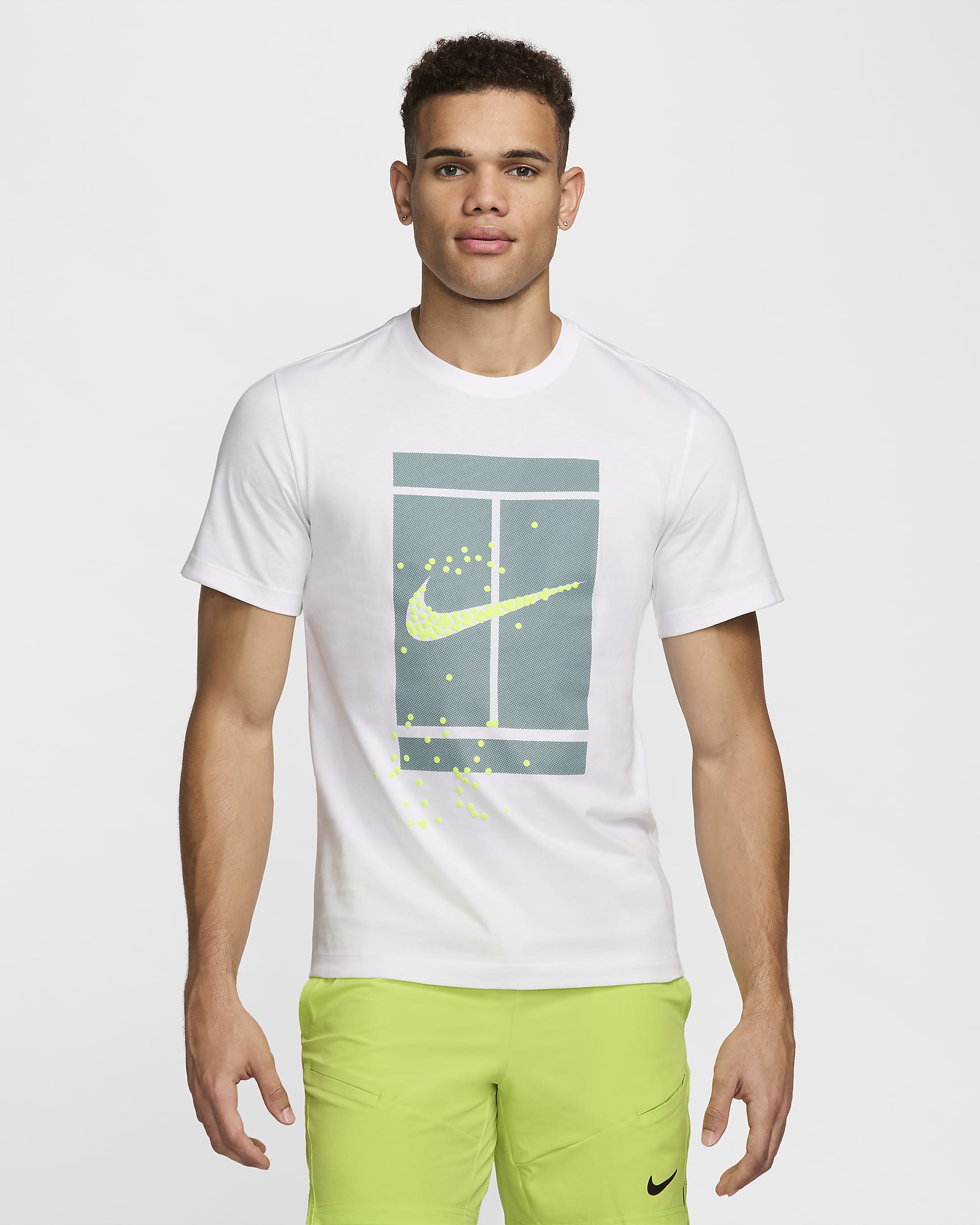 Playera de tenis para hombre NikeCourt - Blanco