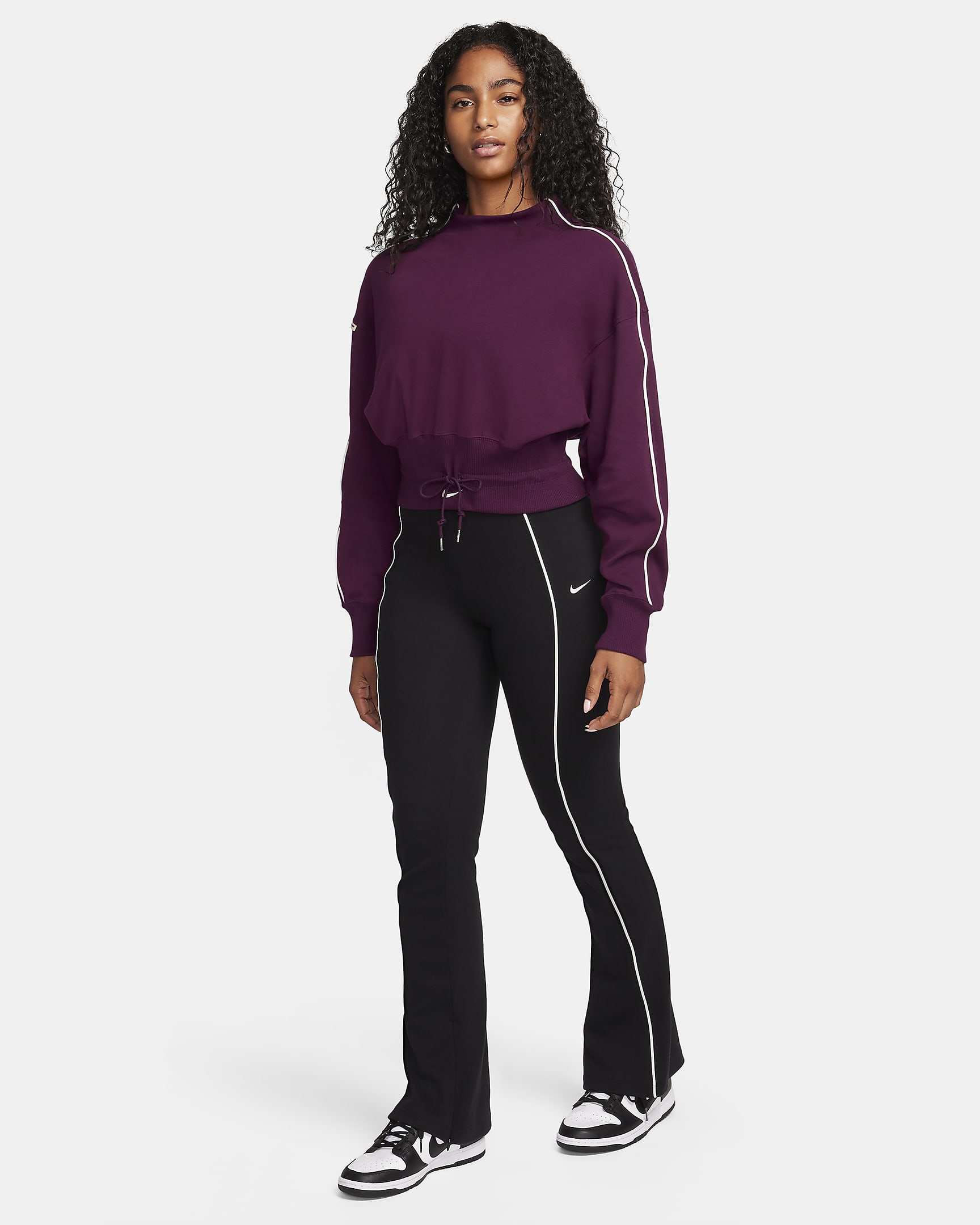 mock neck top nike
