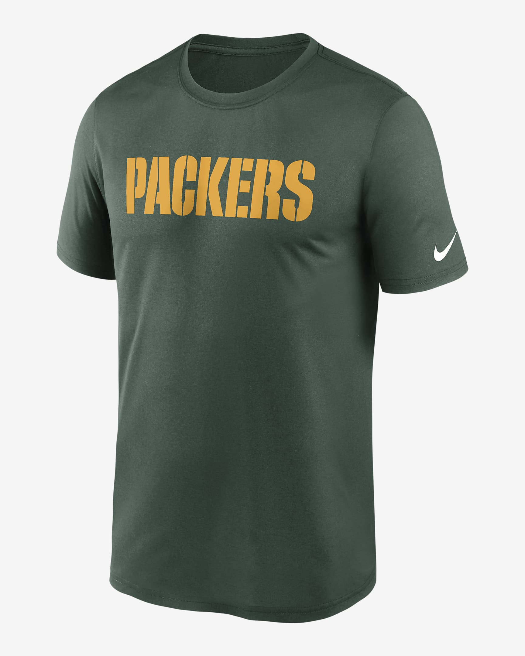 Nike Dri-FIT Wordmark Legend (NFL Green Bay Packers) Men's T-Shirt ...