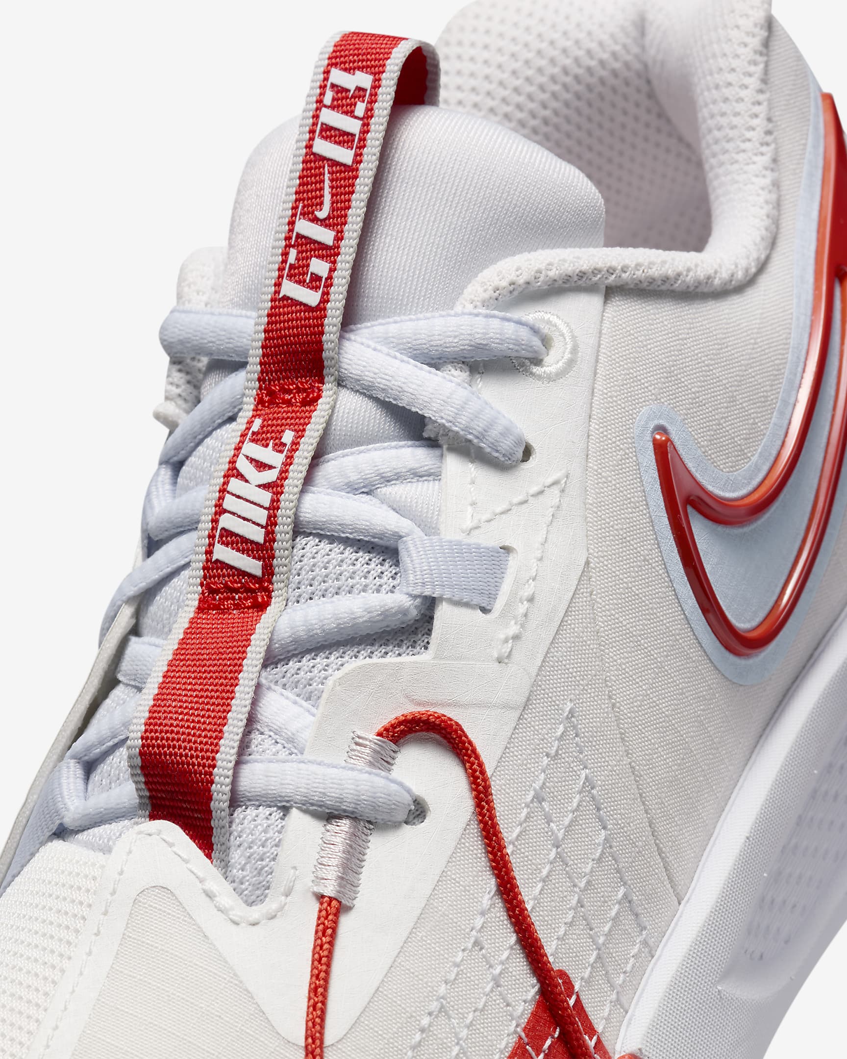 รองเท้าบาสเก็ตบอลเด็กโต Nike G.T. Cut 3 - Summit White/Football Grey/Metallic Silver/Picante Red