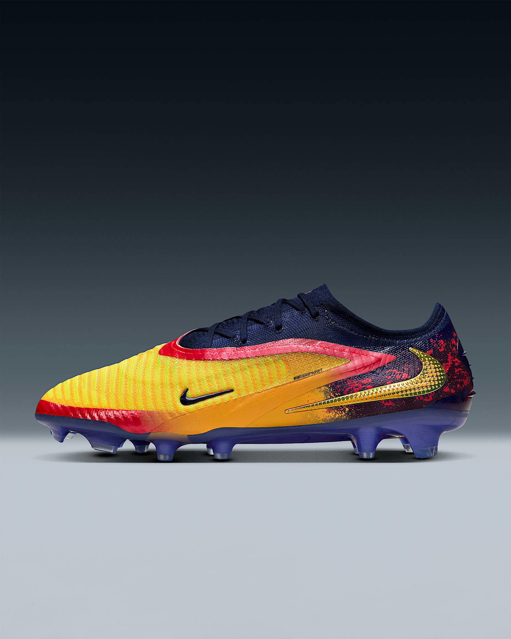 Nike Phantom 6 Low Elite 'Erling Haaland' Firm-Ground Football Boot - Laser Orange/Blue Void/Lemon Venom