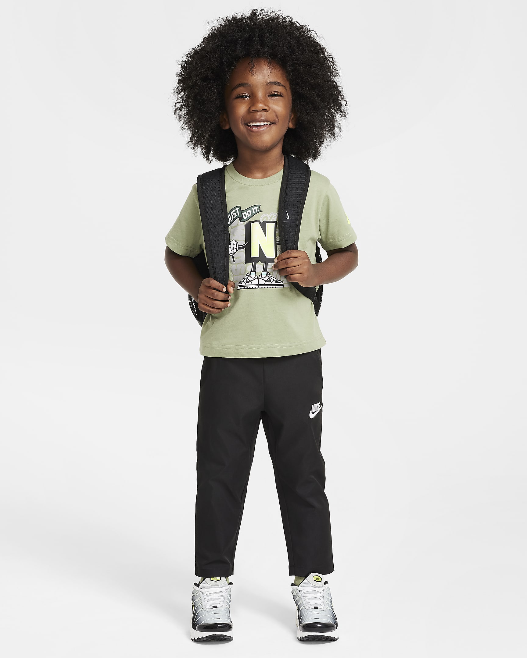 Pants de tejido Woven tamaño infantil Nike Dri-FIT - Negro