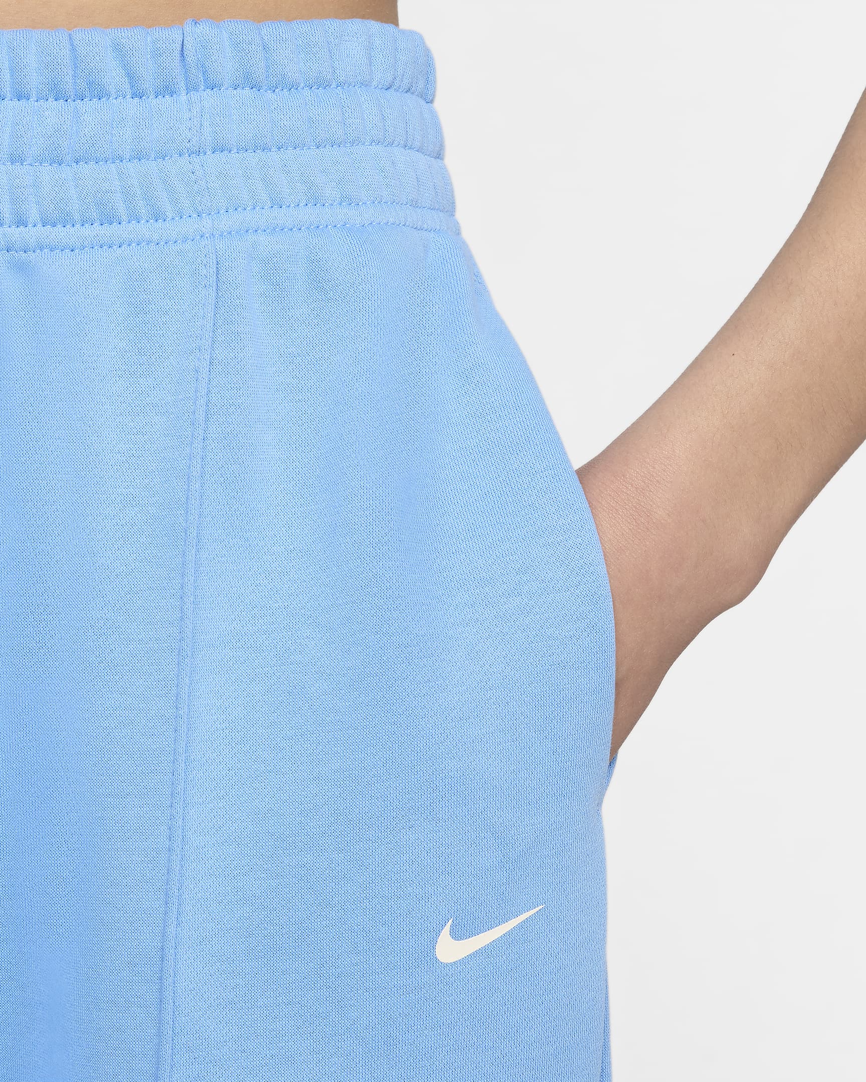 Pantalon coupe ample en tissu Fleece Nike Sportswear pour femme - University Blue/Sail