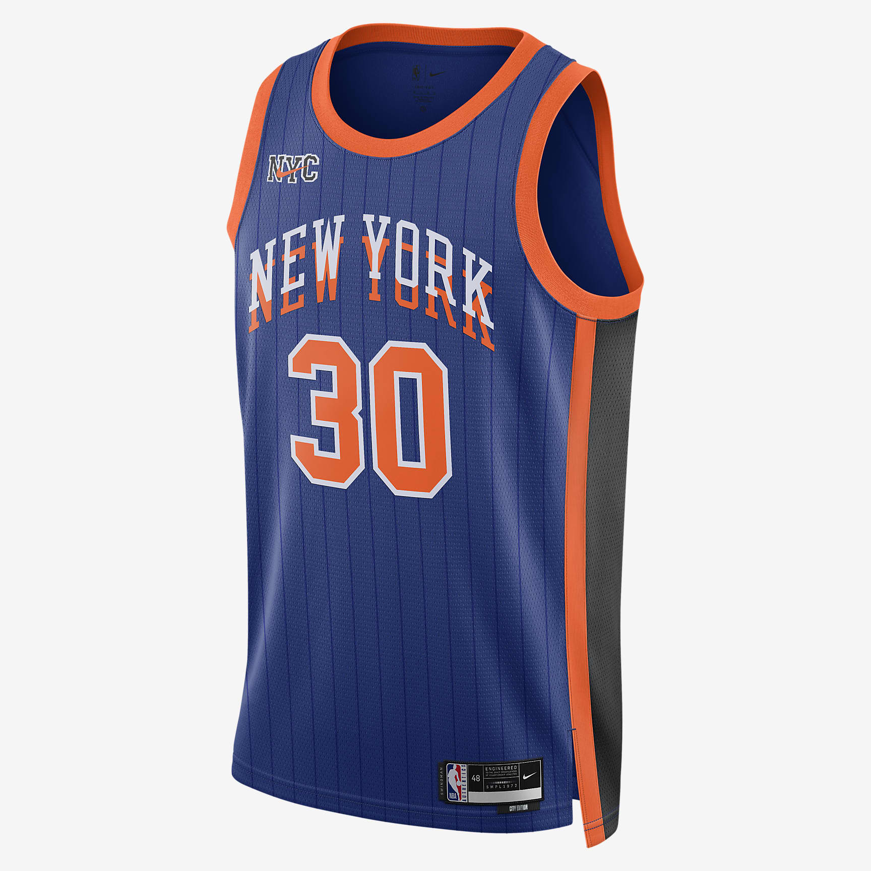 Julius Randle New York Knicks 2023/24 City Edition Men's Nike Dri-FIT NBA Swingman Jersey - Rush Blue