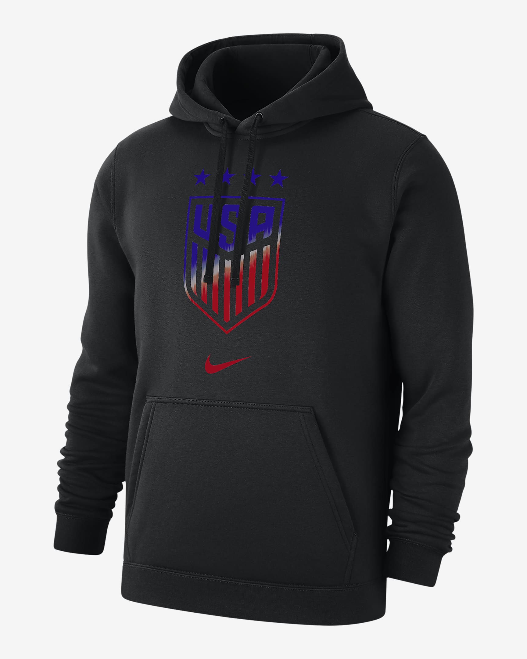 USWNT Club Fleece Men's Nike Soccer Pullover Hoodie - Black