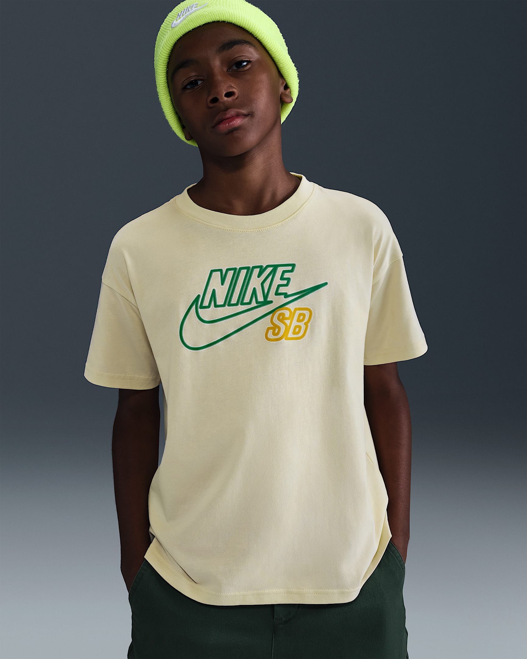 T-shirt da skateboard Max90 Nike Sportswear – Ragazzo/a - Light Khaki