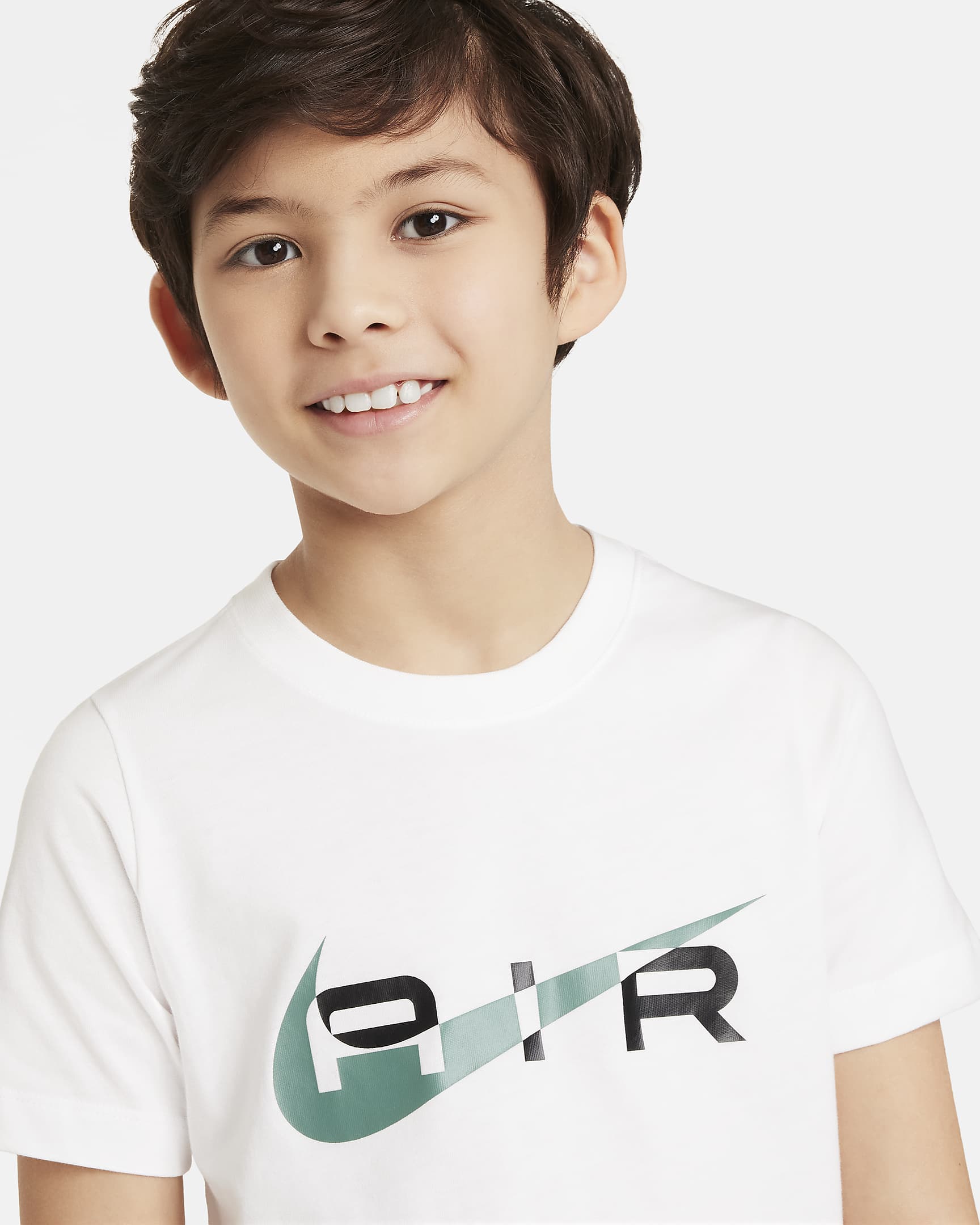 Nike Air Big Kids' (Boys') T-Shirt - White/Black