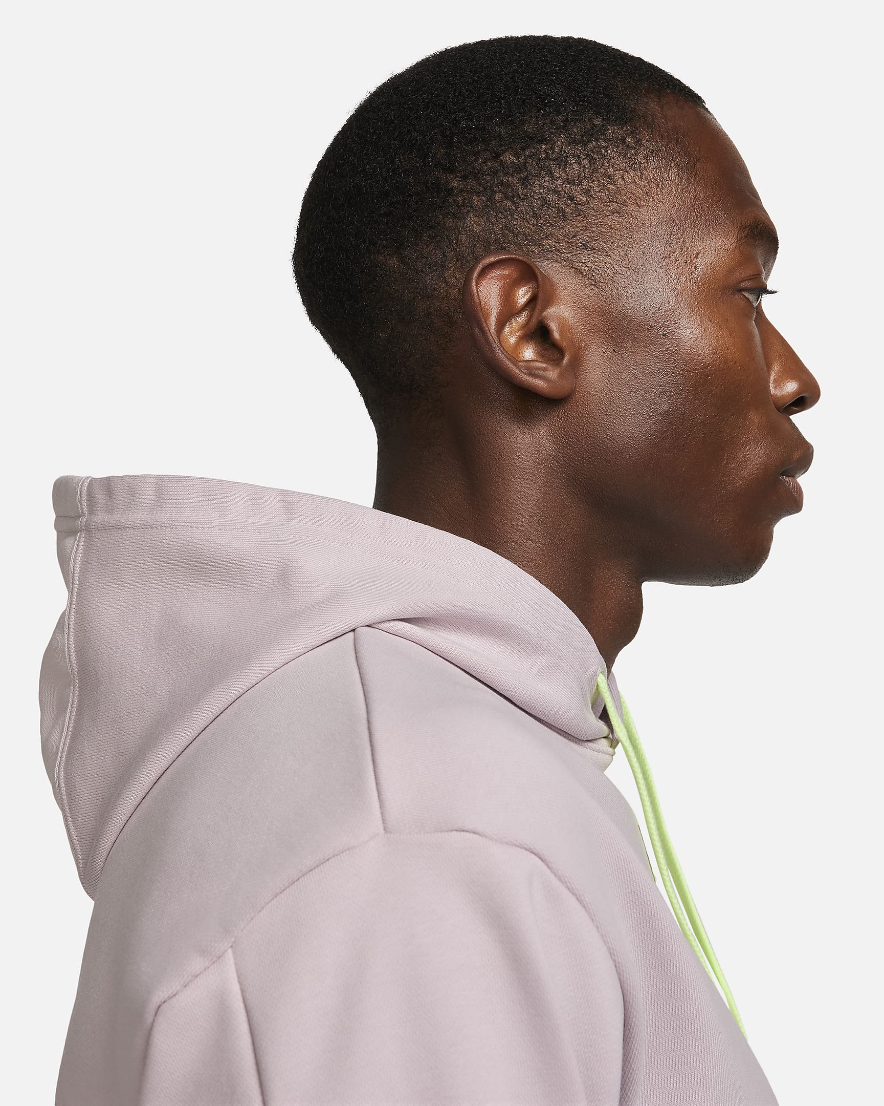 NikeCourt Men's Fleece Tennis Hoodie - Platinum Violet/Barely Volt