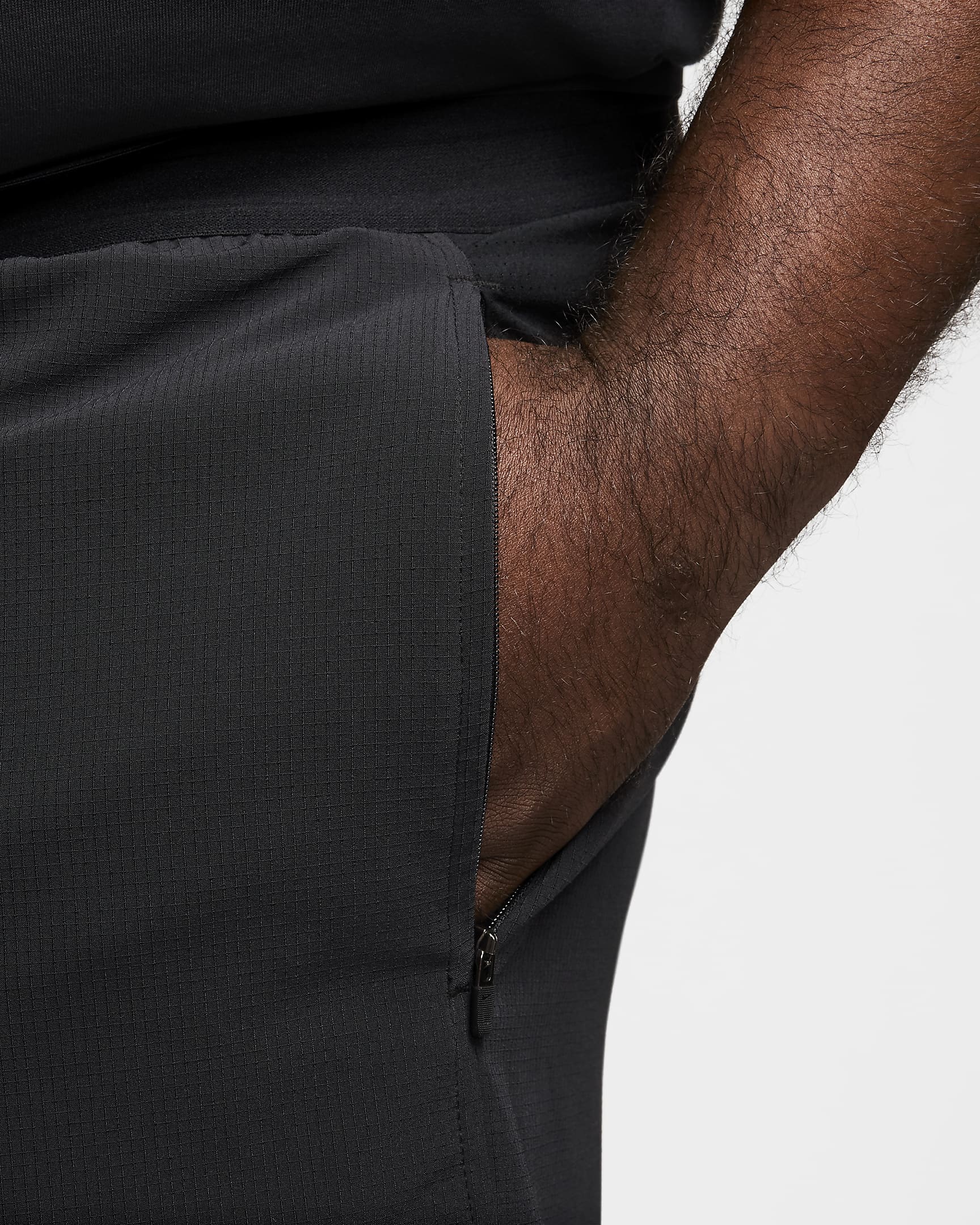 Ungefütterte Nike Flex Rep Dri-FIT-Fitnessshorts für Herren (ca. 12,5 cm) - Schwarz/Schwarz/Schwarz