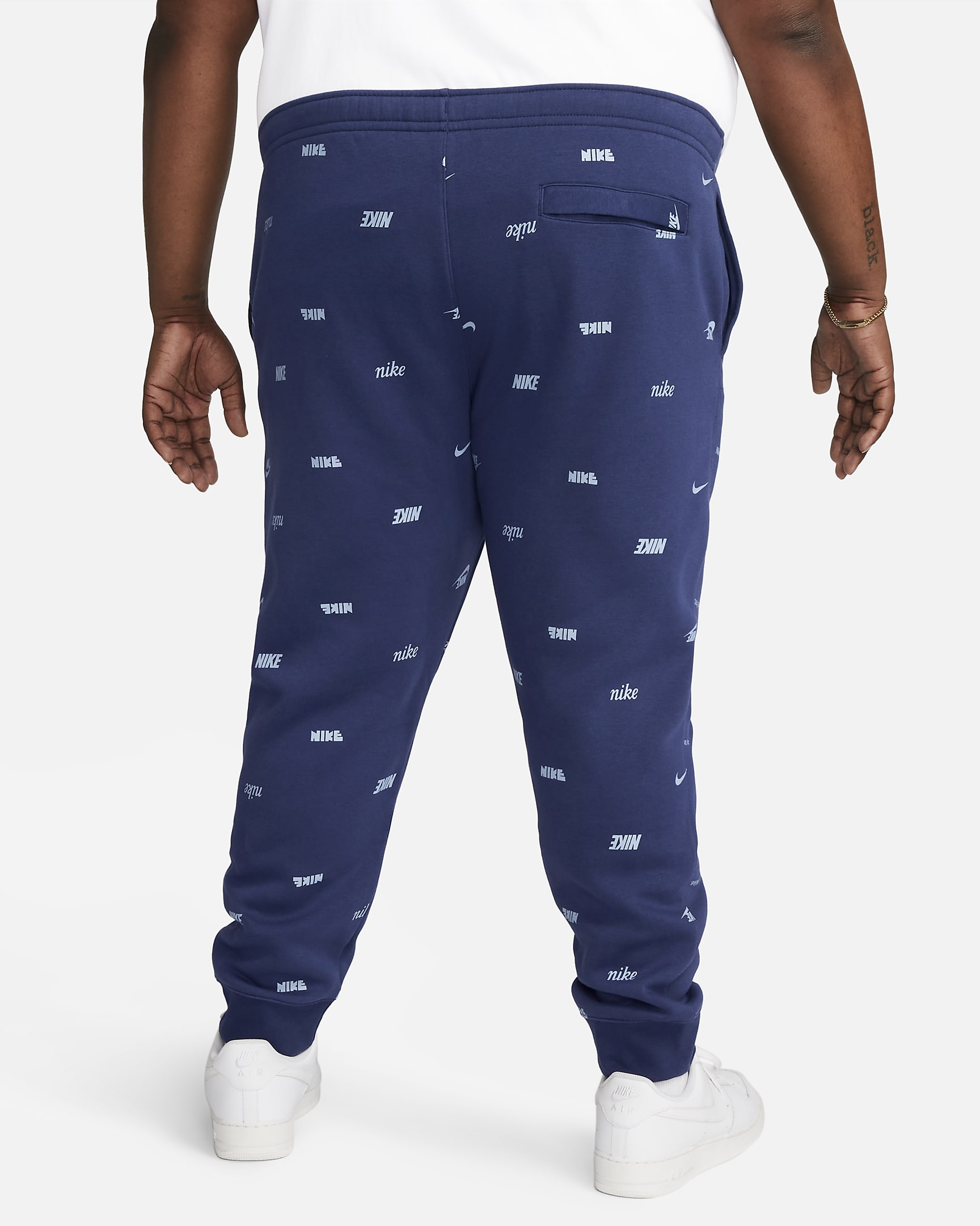 Nike Club Fleece Men's Brushed-Back All-Over Print Joggers. Nike HR