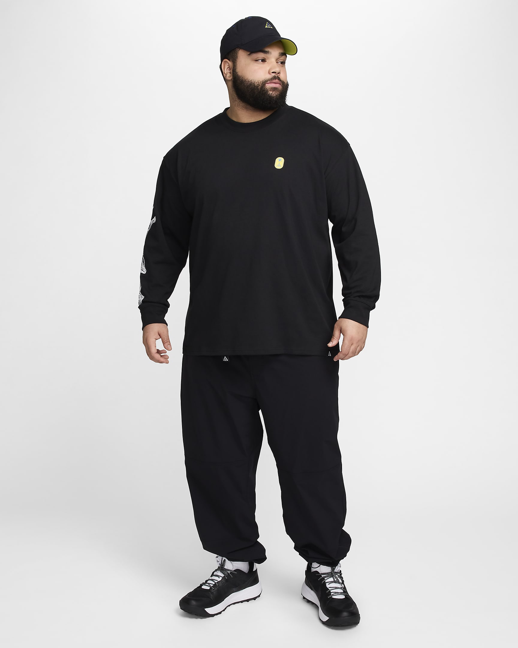 Nike ACG «Hike Snacks» Dri-FIT langermet T-skjorte til herre - Svart