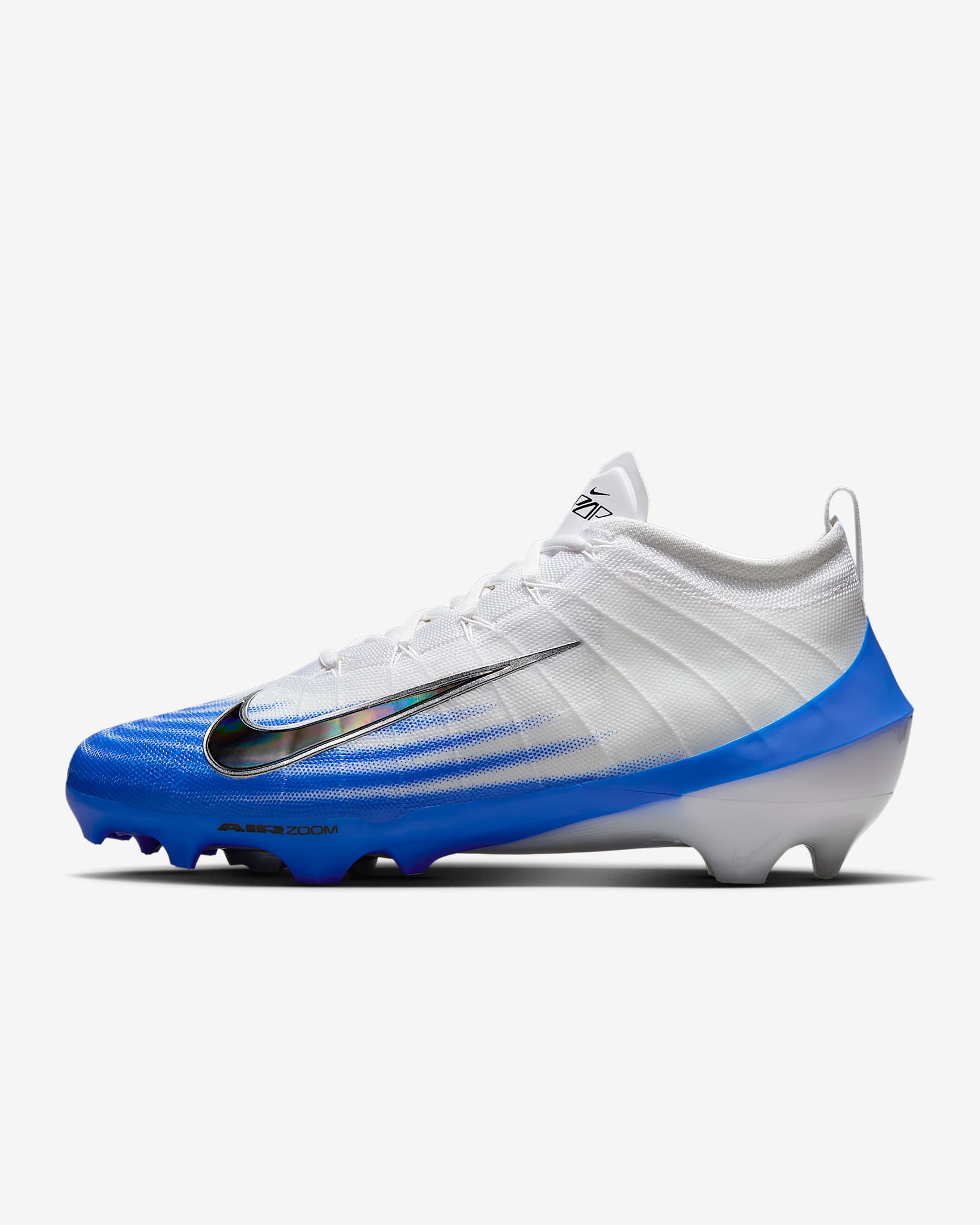 Nike Vapor Elite 1 Football Cleats - White/Racer Blue/Metallic Silver