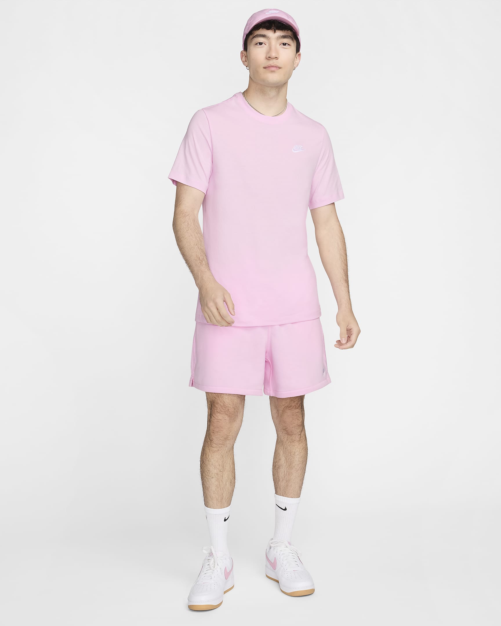 T-shirt Nike Sportswear Club pour Homme - Pink Foam