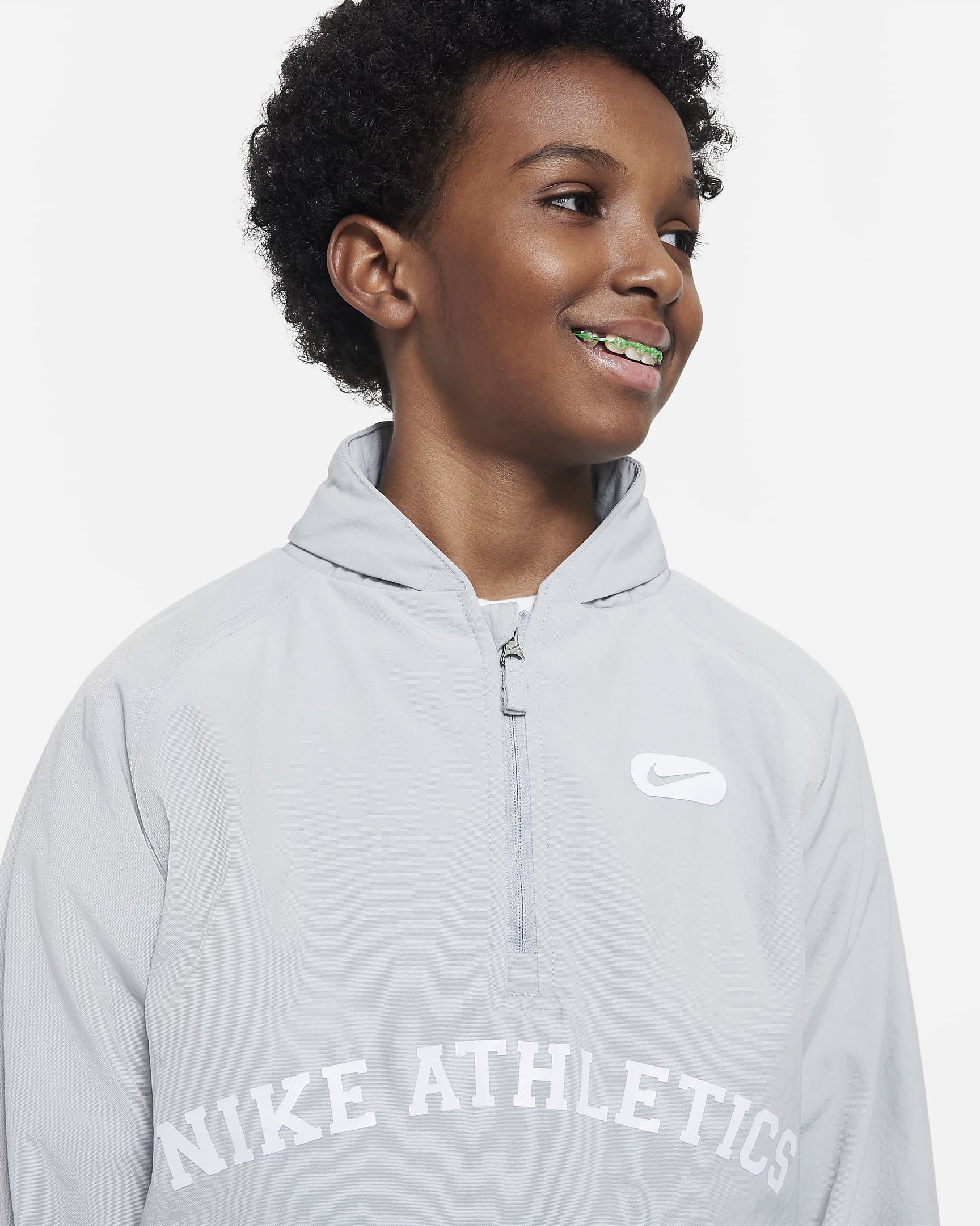 Nike Athletics Repel Big Kids' (Boys') 1/2-Zip Training Hoodie. Nike.com