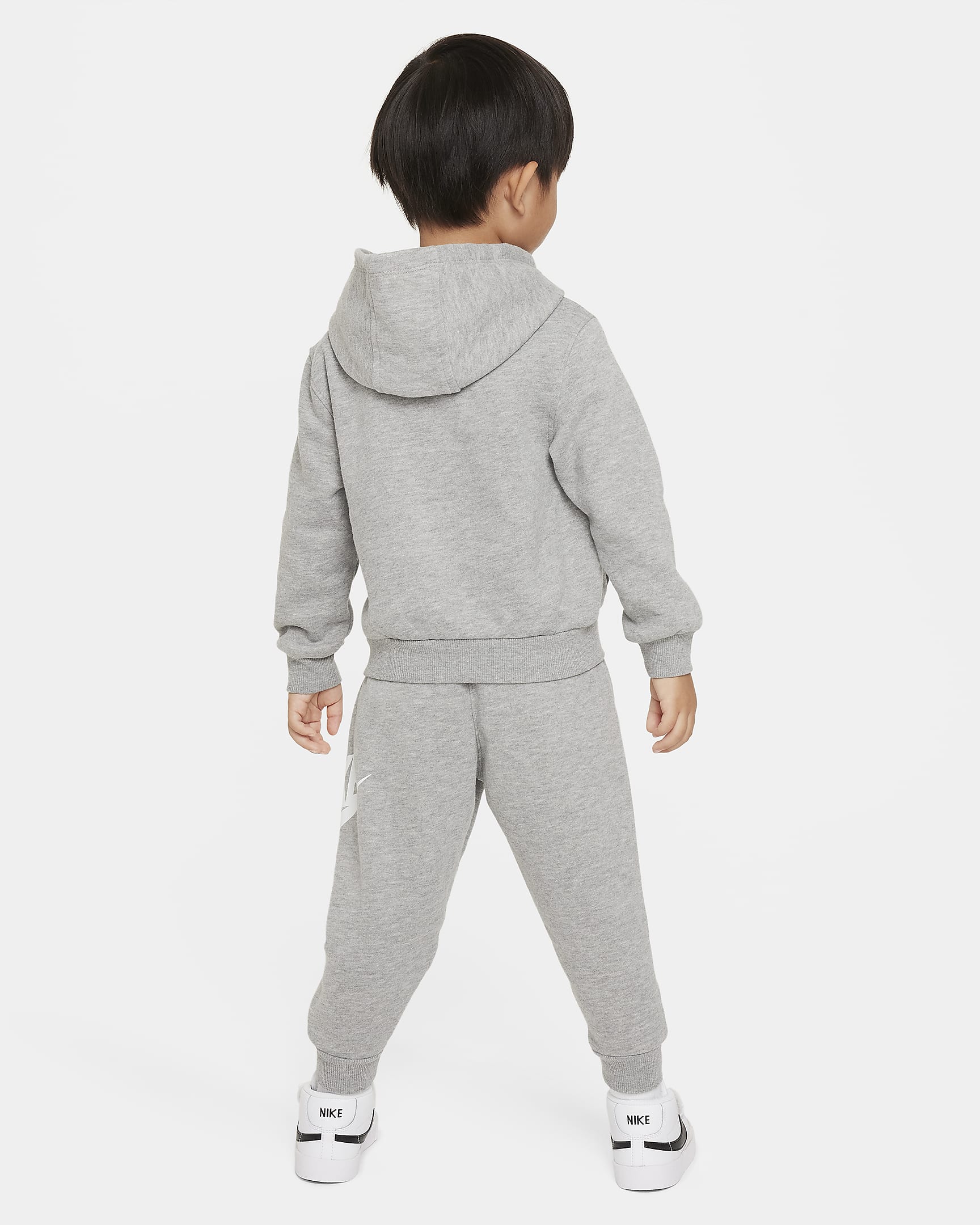 Nike Sportswear Club Fleece Toddler Hoodie Set - Dark Grey Heather