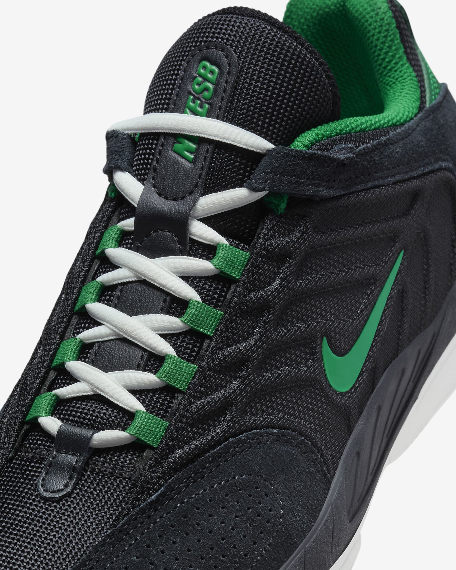 Chaussures Nike SB Vertebrae pour homme - Noir/Noir/Summit White/Malachite