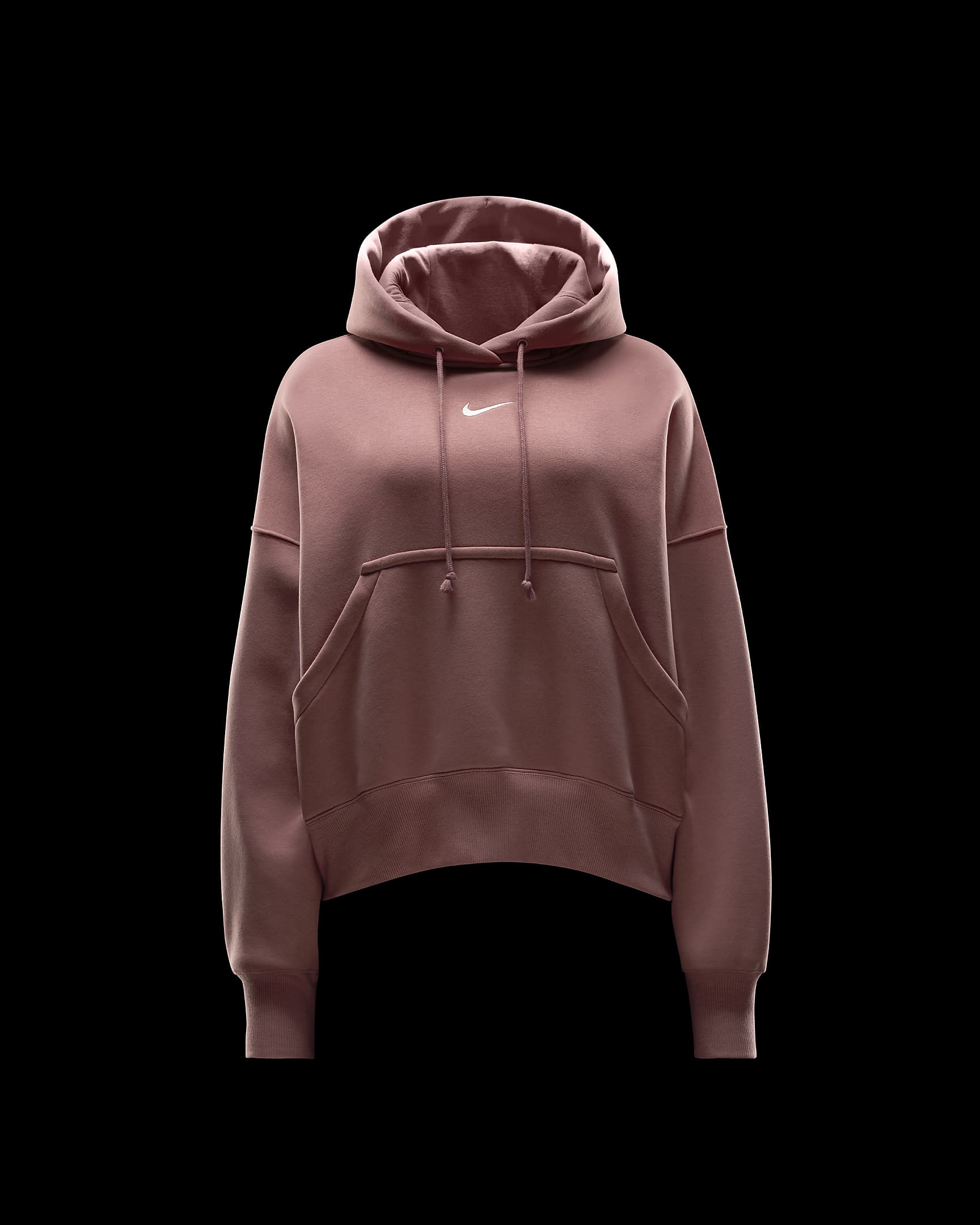 Nike Sportswear Phoenix Fleece Women's Over-Oversized Pullover Hoodie - Canyon Pink/Sail